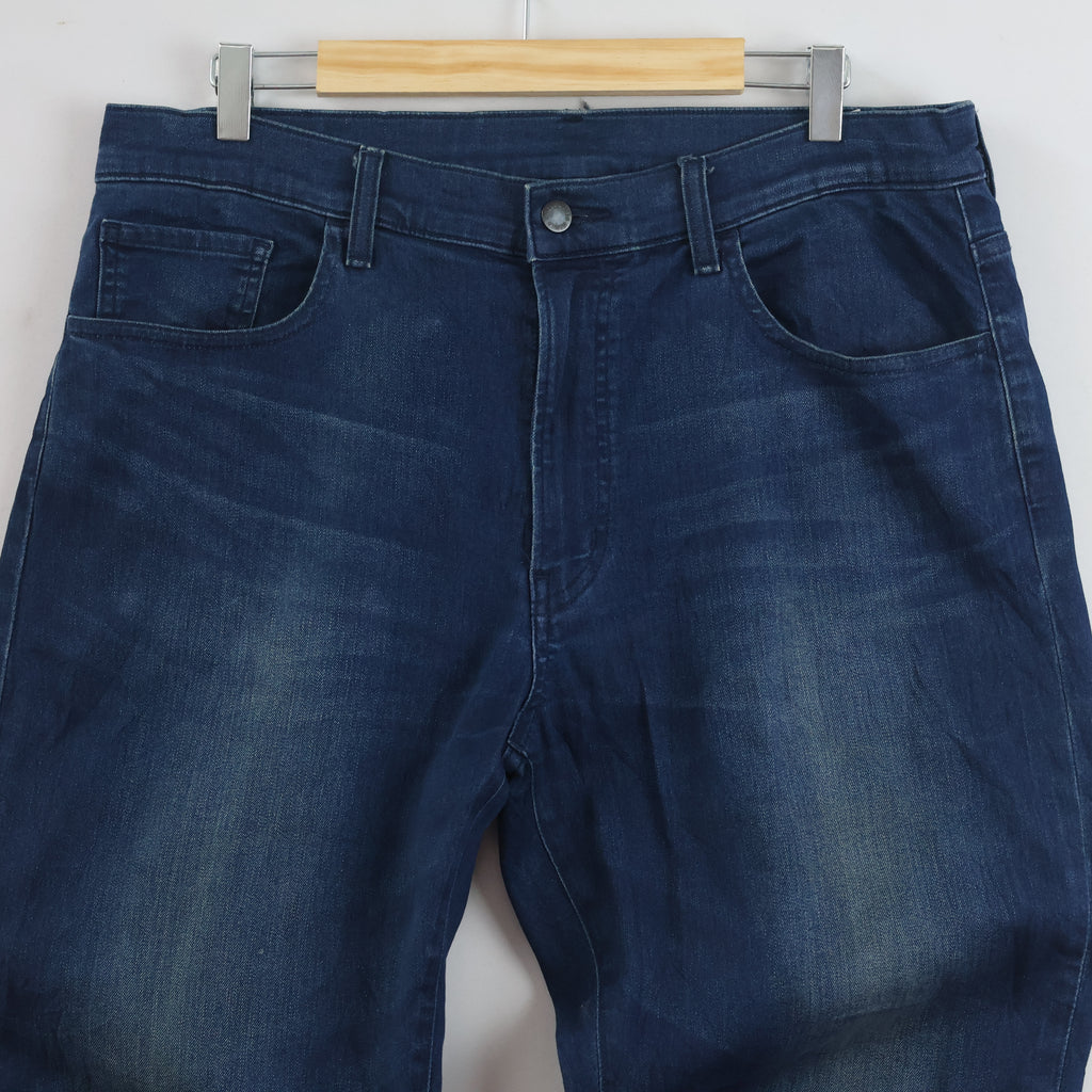 Classic Uniqlo Blue Denim Jeans - 43 Inch Length - Size 34-36/ J1052