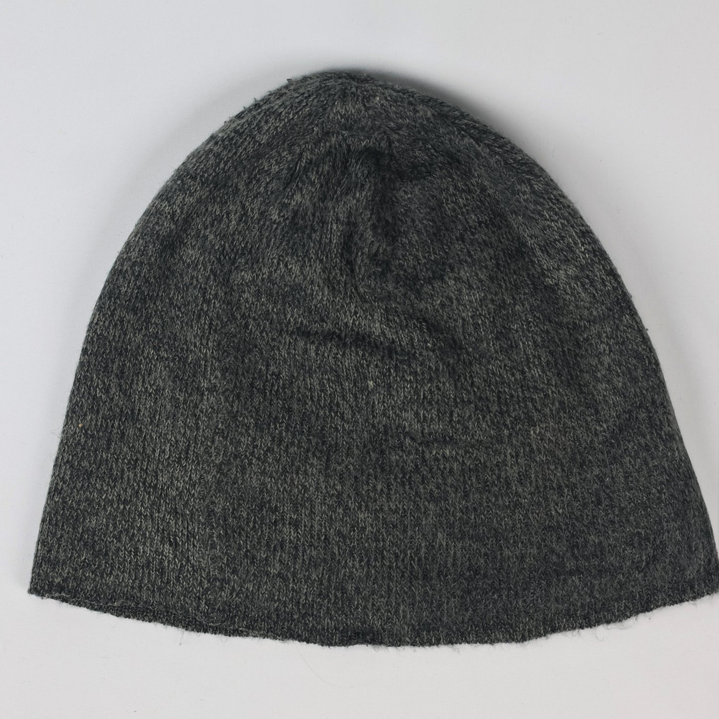 Tommy Hilfiger Unisex Grey Ribbed Thrifted Beanie - Classic Flag Logo Hat