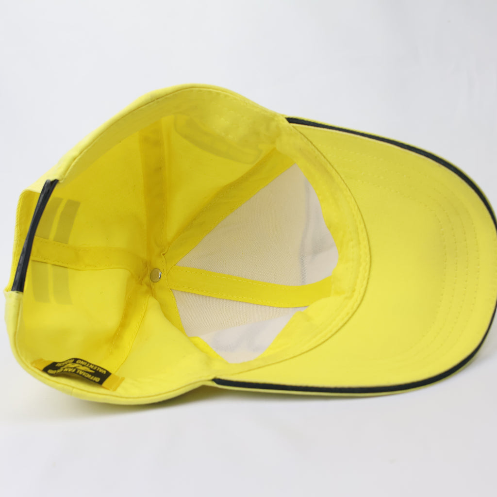 Official Valentino Rossi VR46 Fan Club Thrifted Cap - Neon Yellow Moto GP Hat