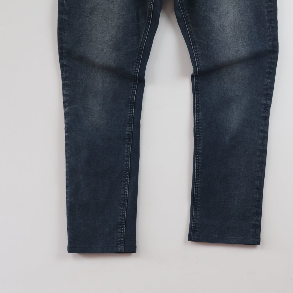 Thrifted Get Used New York Men's Dark Wash Jeans - 32 Inch Waist/ J1027