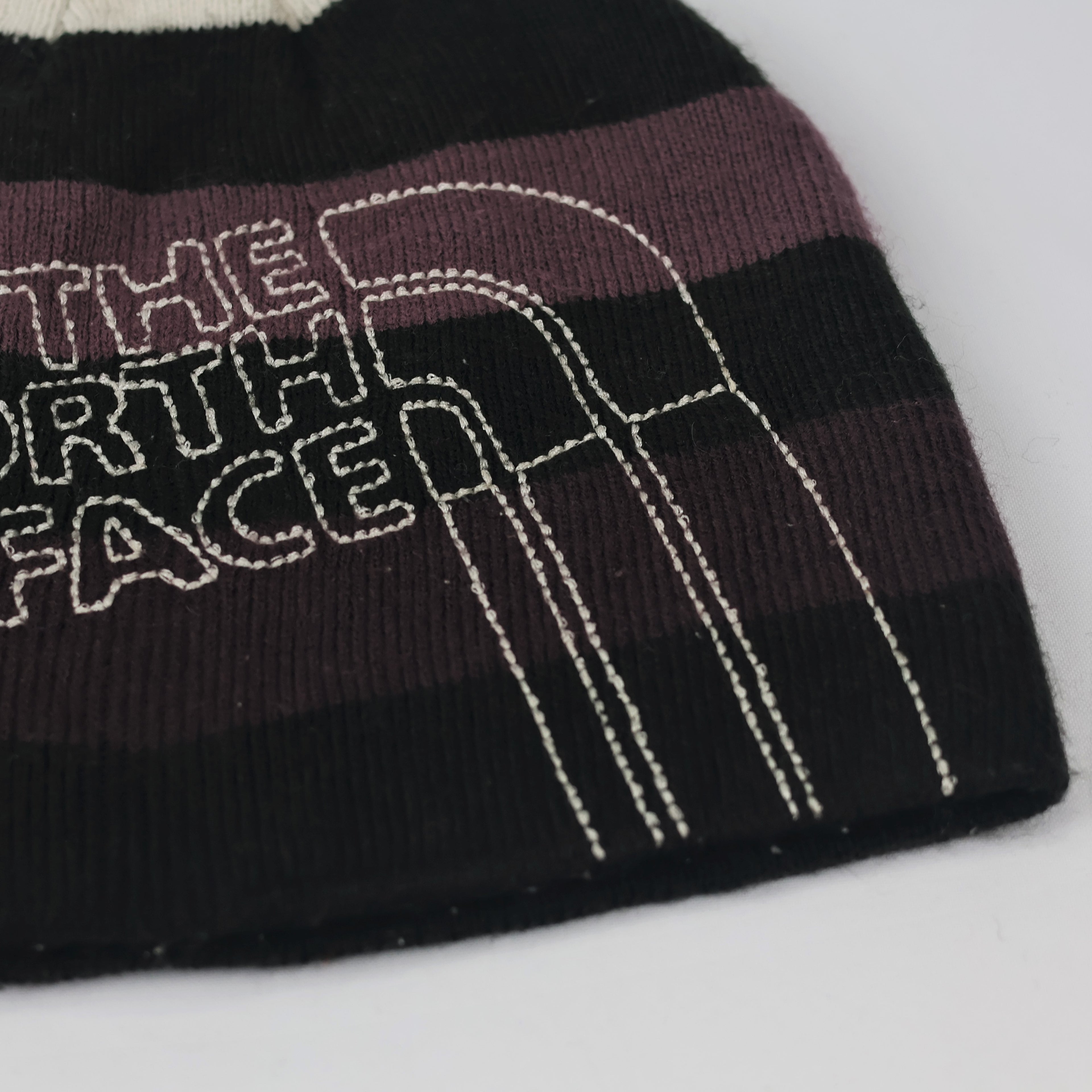 Authentic The North Face Large Embroidered Logo Thifted Beanie - Adult One Size