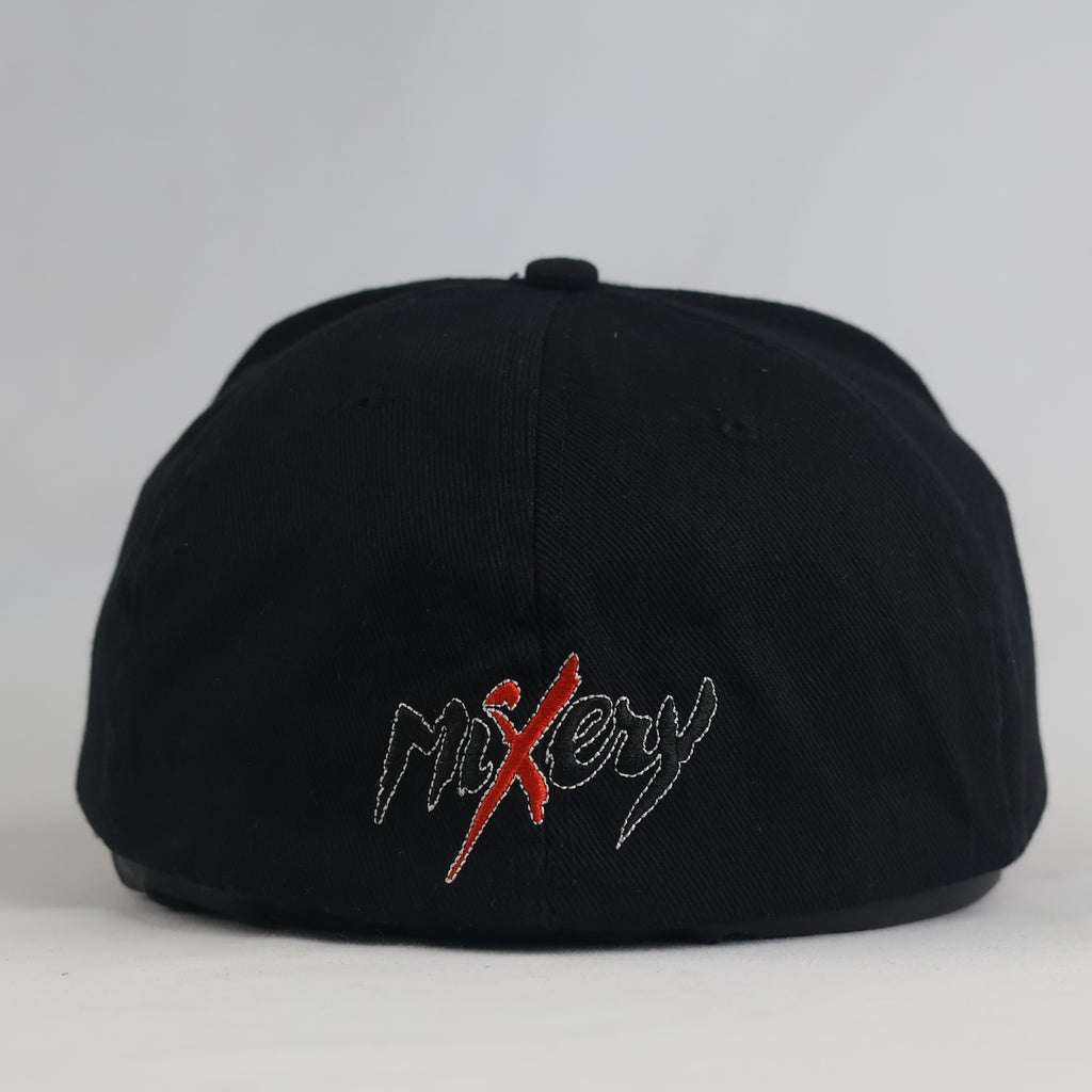 Thrifted Karlsberg Mixery Black & Red Fitted Flat Brim Cap (Size 57–58 cm) | 10838