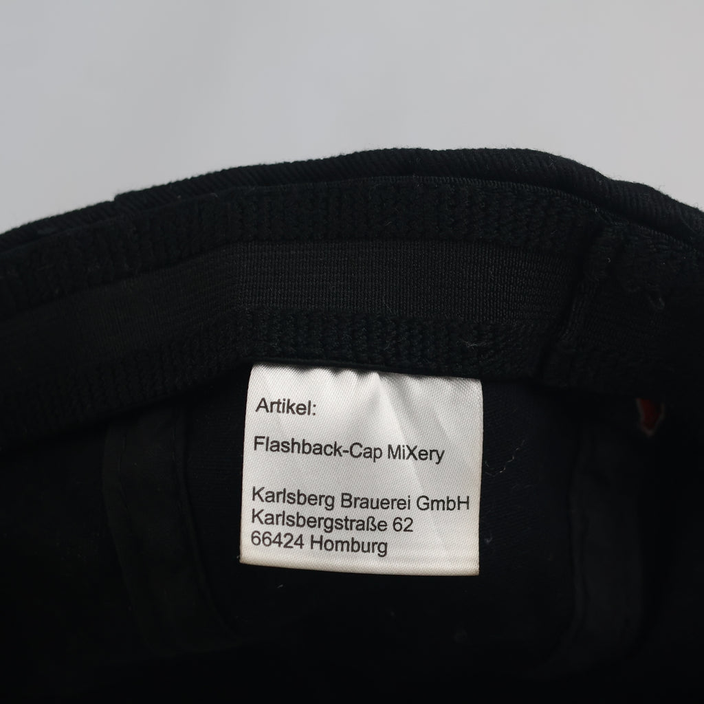 Thrifted Karlsberg Mixery Black & Red Fitted Flat Brim Cap (Size 57–58 cm) | 10838