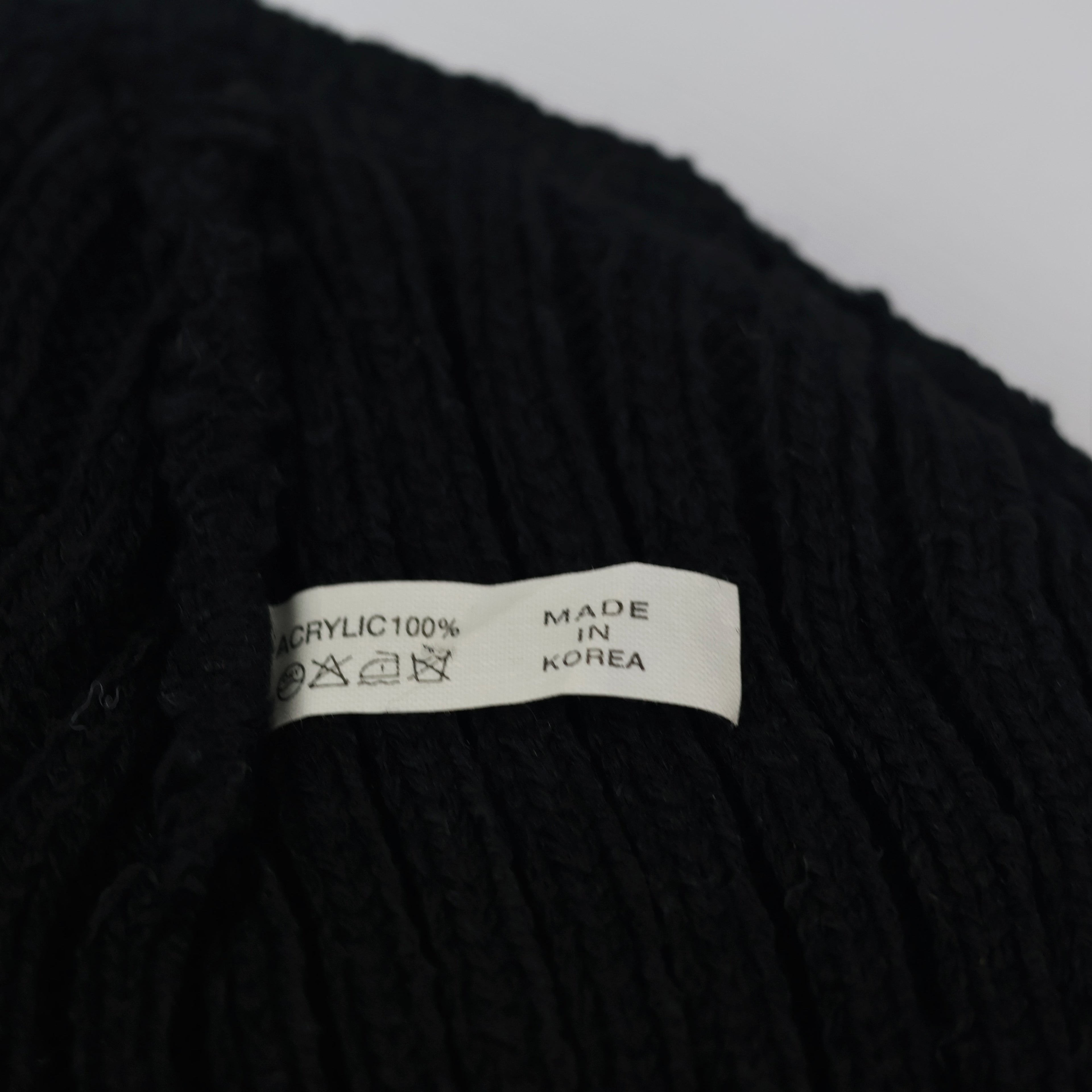 Official New York Yankees Knit Thrifted Beanie - Classic Black Adult Winter Hat