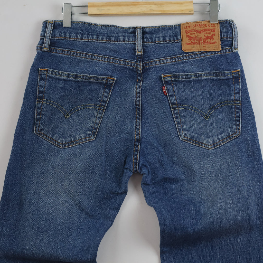 Vintage Levi's 511 Slim Fit Denim - Blue Wash - Size 30-32/ J1055