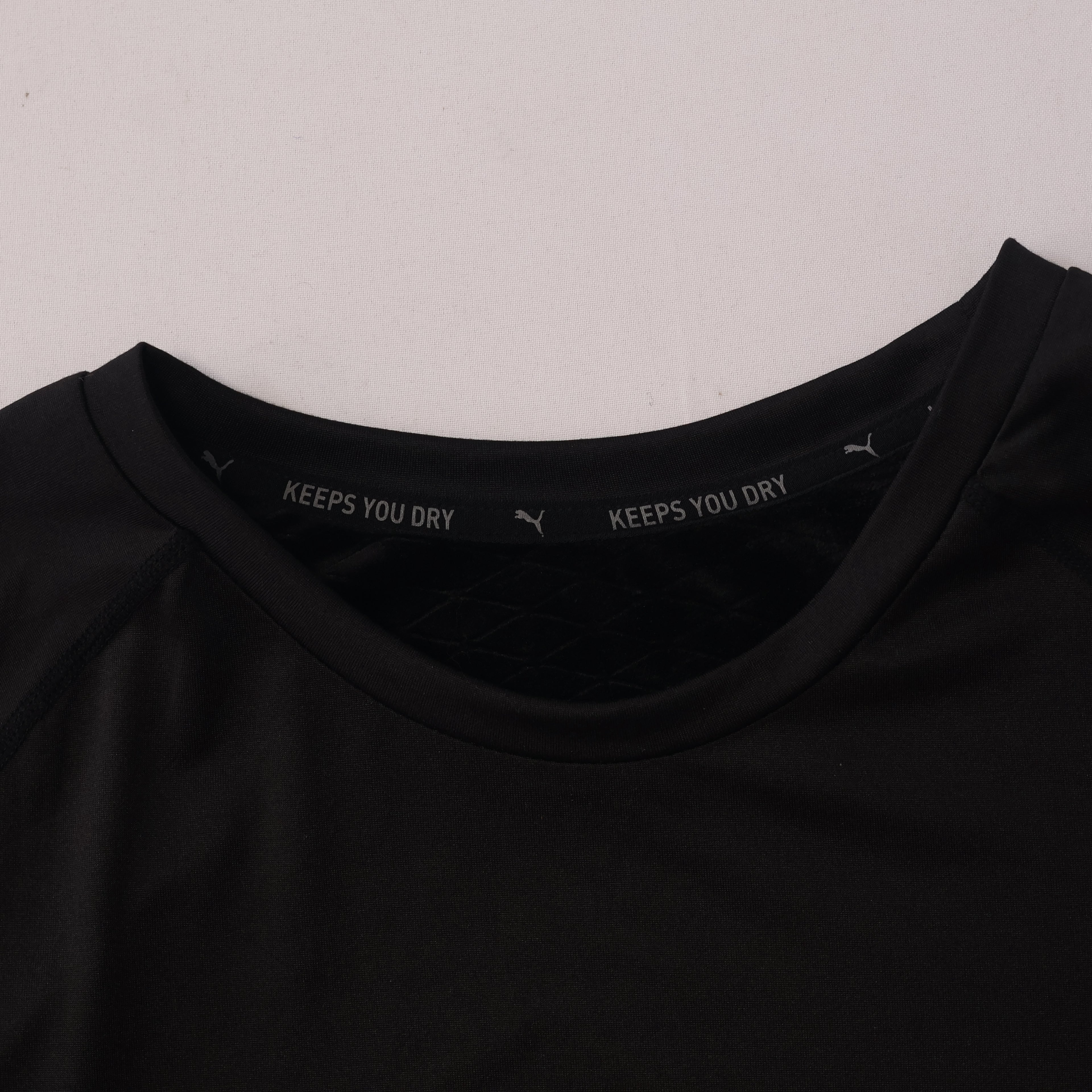 PUMA Athletic Long Sleeve Thrifted Tee | Moisture Wicking