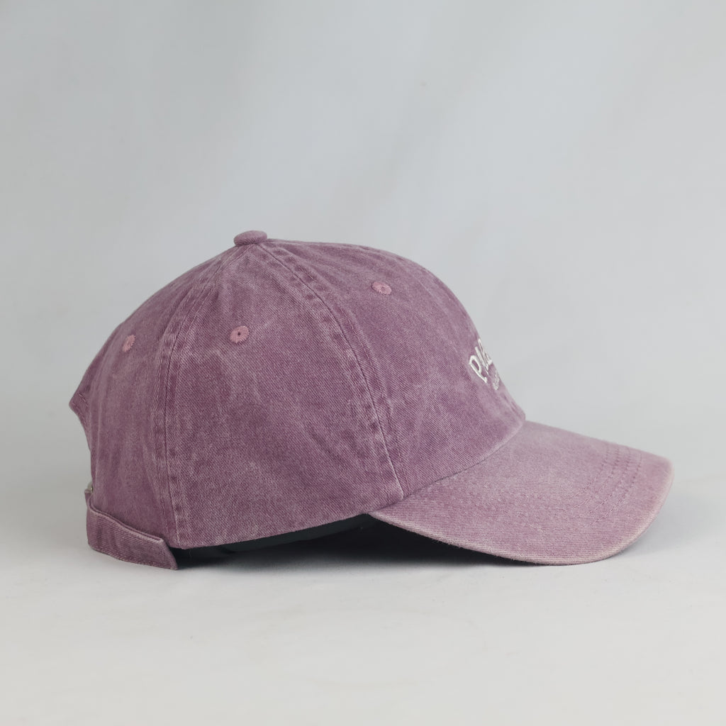 Thrifted Pull&Bear Washed Purple Embroidered Paris Cap (Size 56–58 cm) | 10885