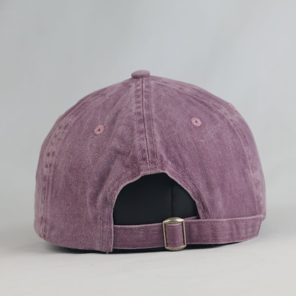 Thrifted Pull&Bear Washed Purple Embroidered Paris Cap (Size 56–58 cm) | 10885
