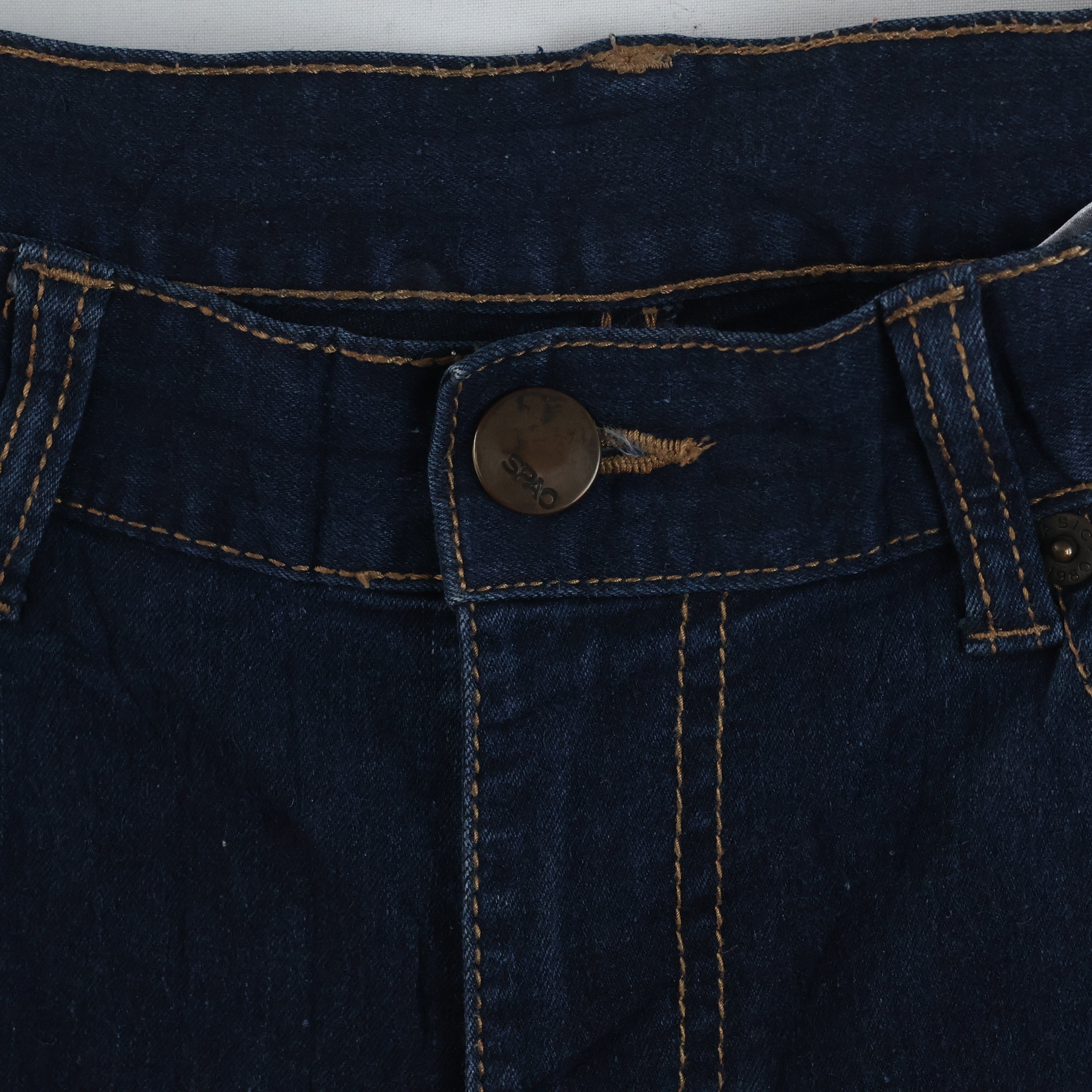SPAO Men's Dark Blue Denim Jeans - 34-36 Inch Waist/ J1049