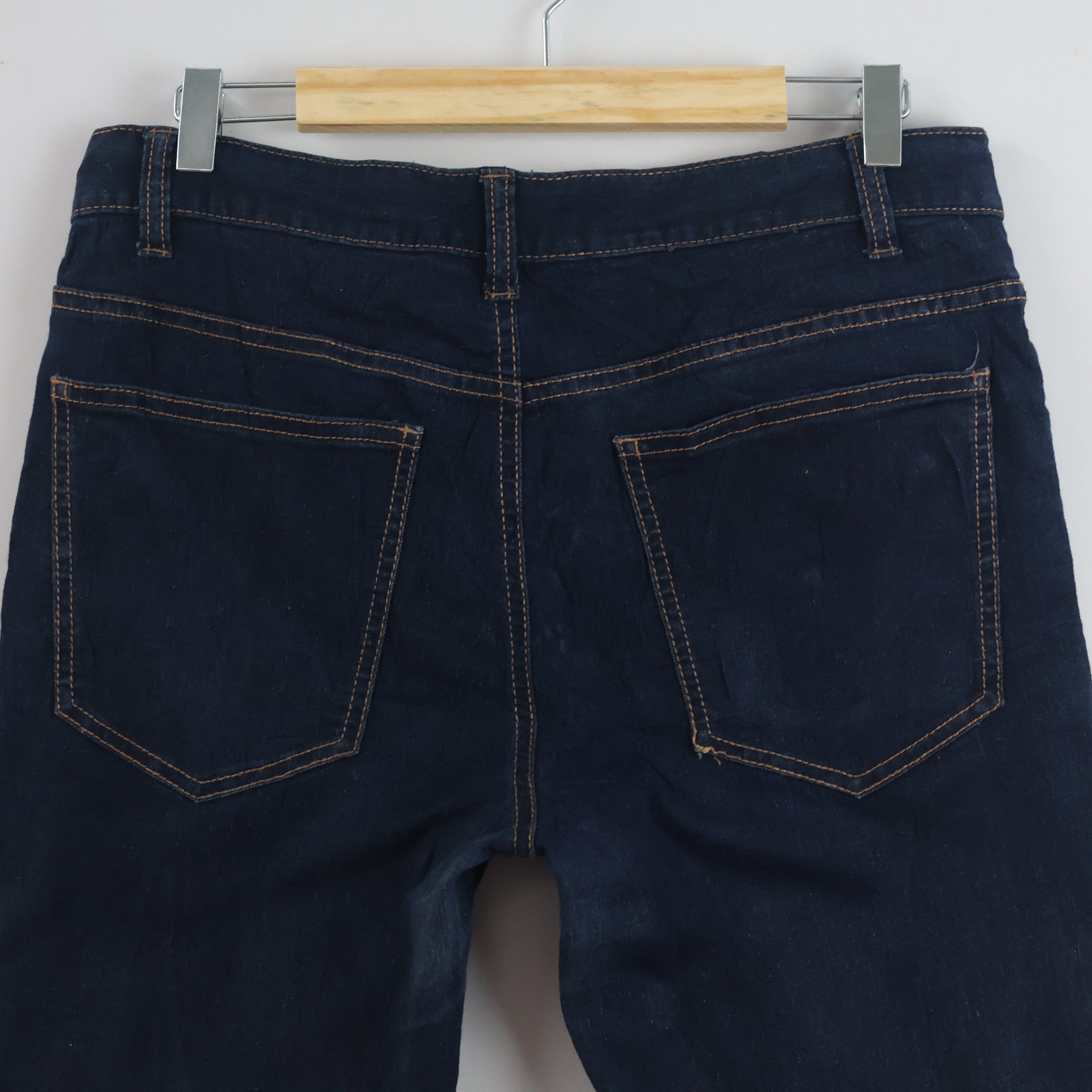SPAO Men's Dark Blue Denim Jeans - 34-36 Inch Waist/ J1049