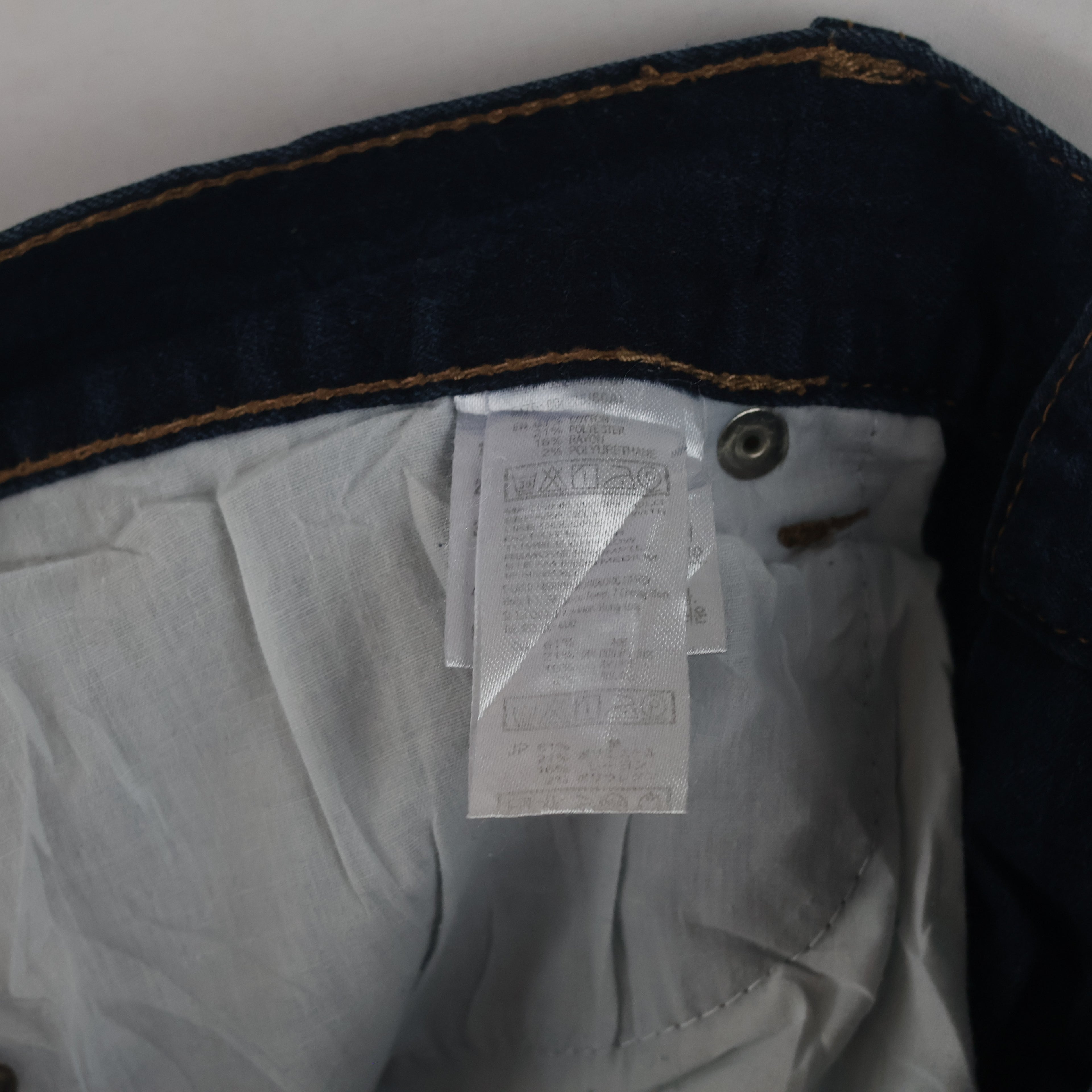 SPAO Men's Dark Blue Denim Jeans - 34-36 Inch Waist/ J1049