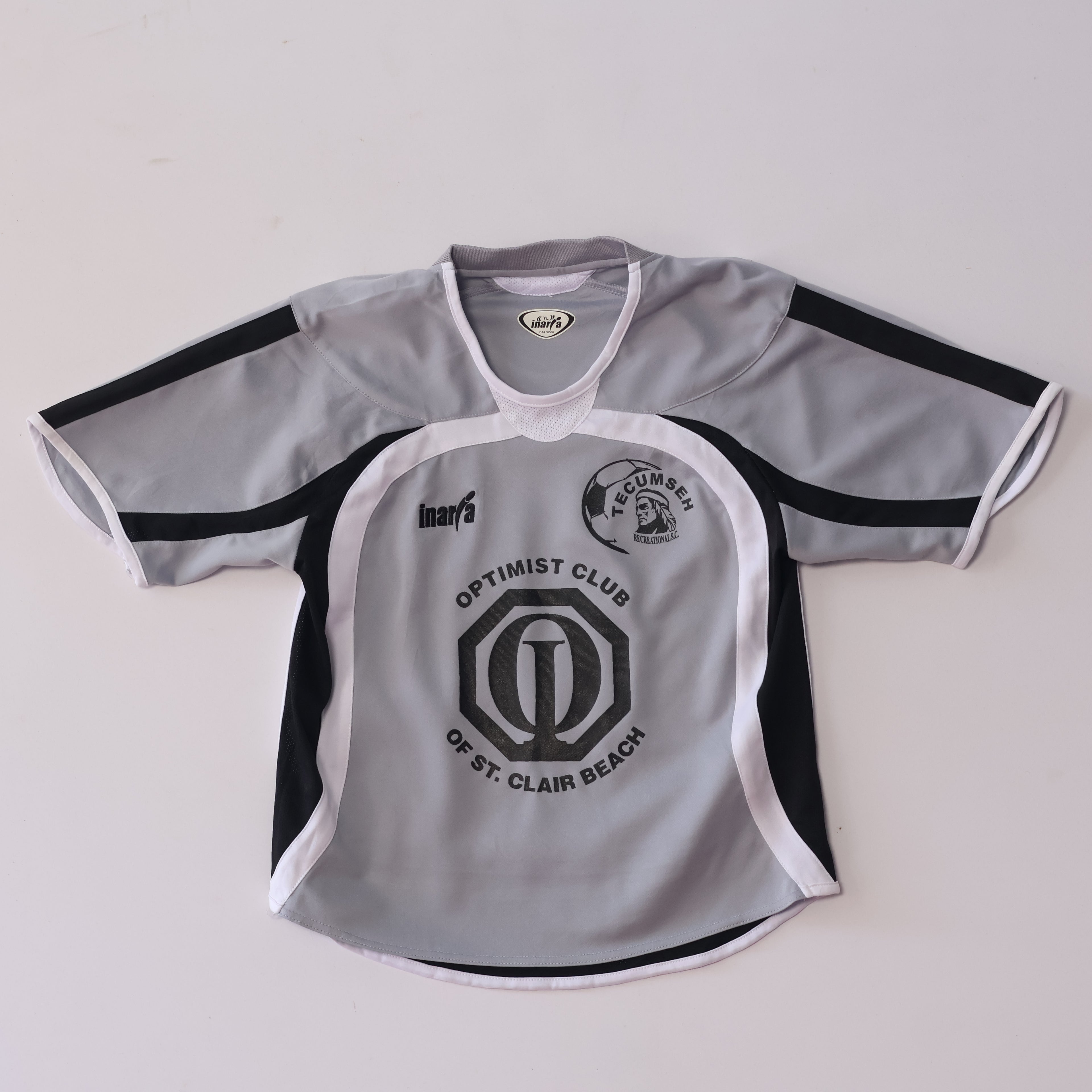 Gray Youth Soccer Jersey #6 - Tecumseh Optimist Club Athletic Tee