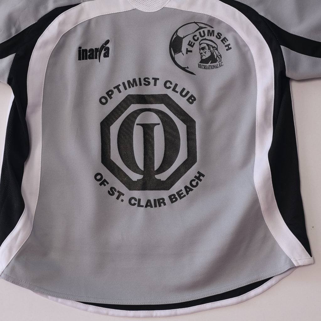 Gray Youth Soccer Jersey #6 - Tecumseh Optimist Club Athletic Tee