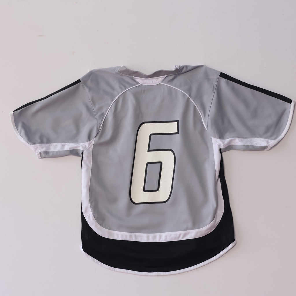 Gray Youth Soccer Jersey #6 - Tecumseh Optimist Club Athletic Tee