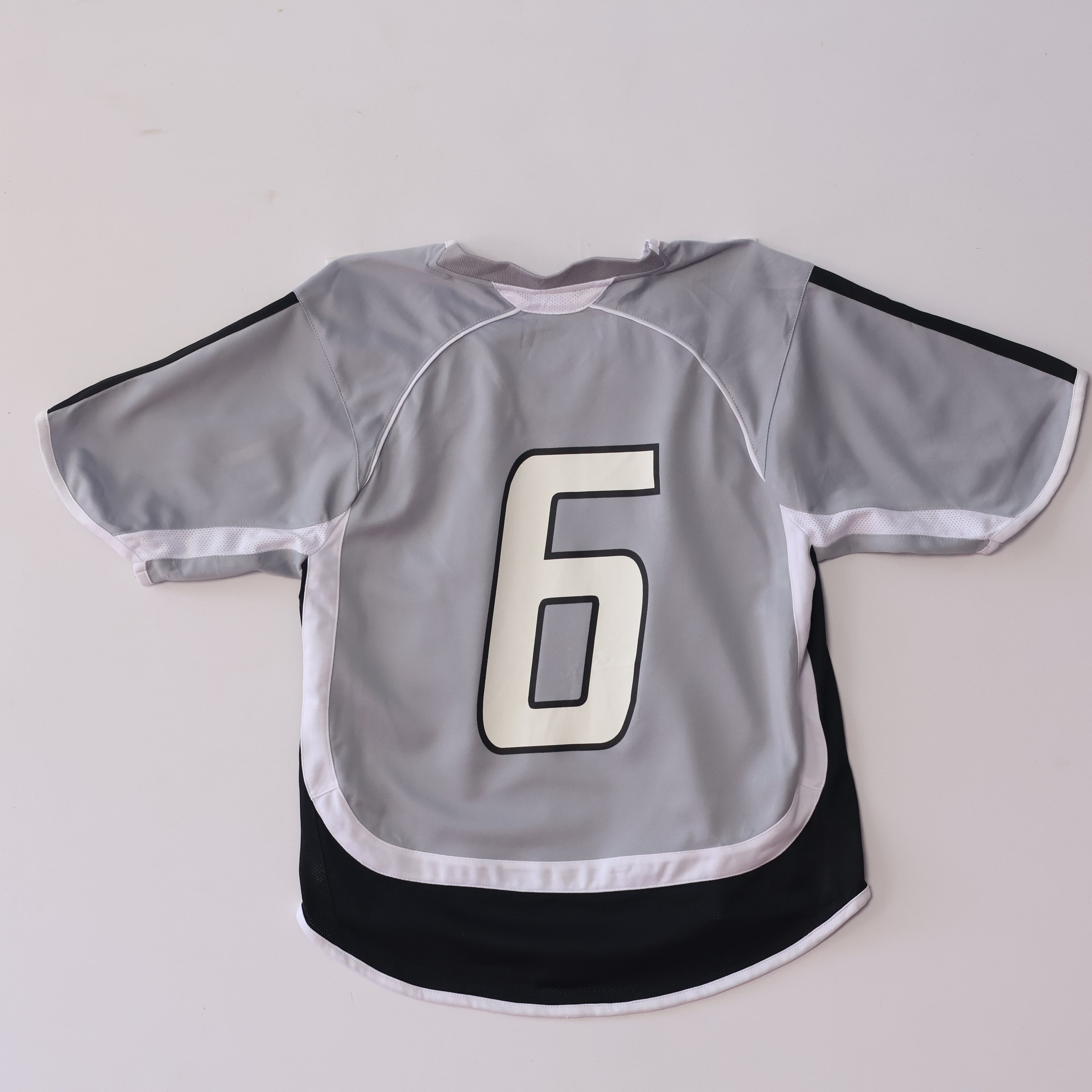 Gray Youth Soccer Jersey #6 - Tecumseh Optimist Club Athletic Tee