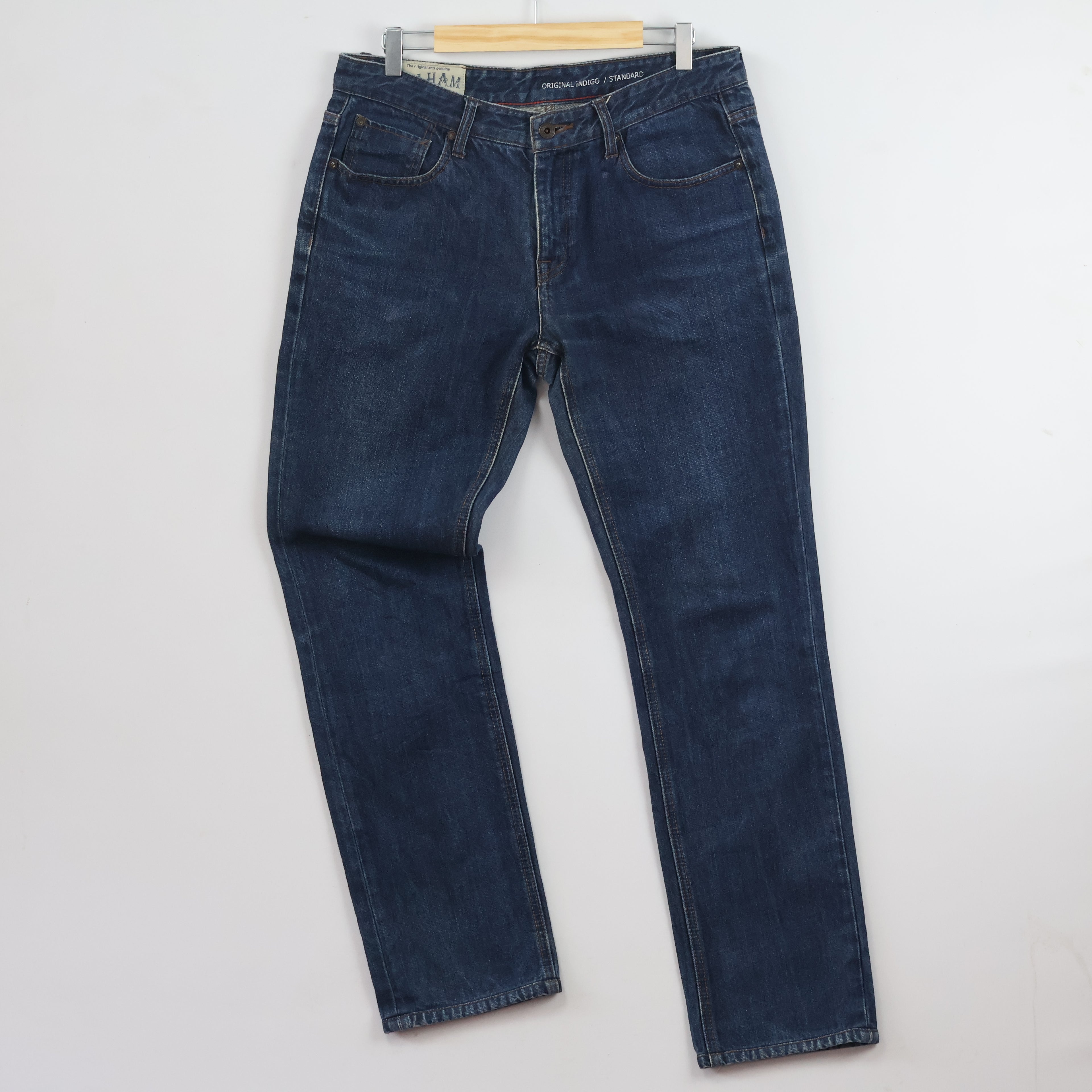 Vintage Polham Dark Blue Jeans - 32 Inch Waist/ J1073
