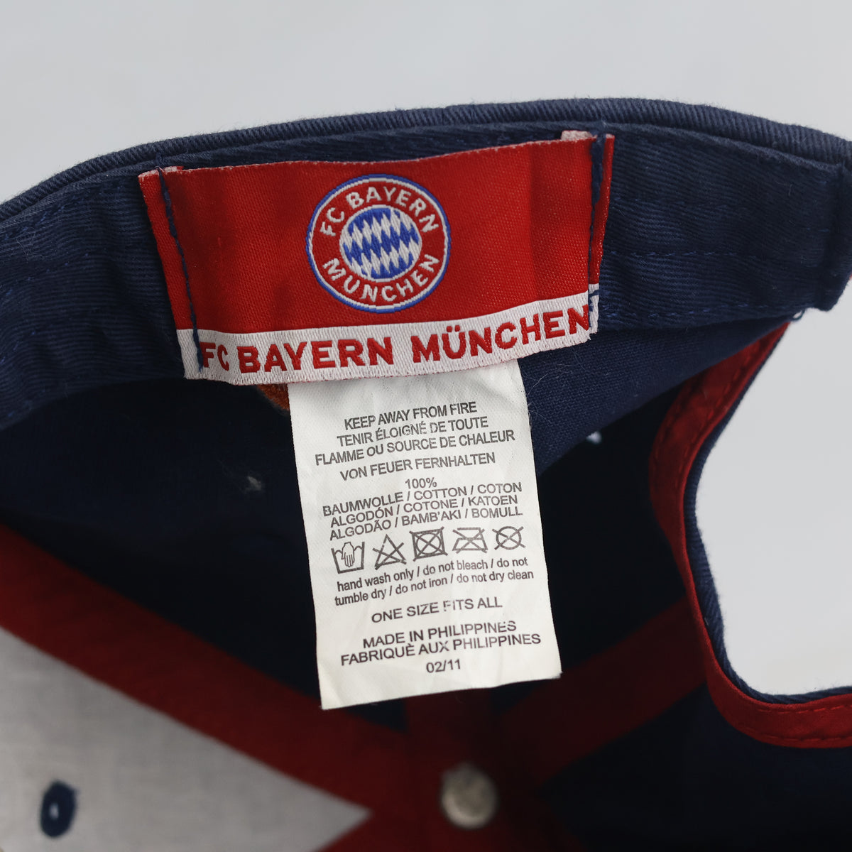 Thrifted  FC Bayern München Navy OSRAM Sponsor Strapback Cap (Size 57–58 cm) |10860