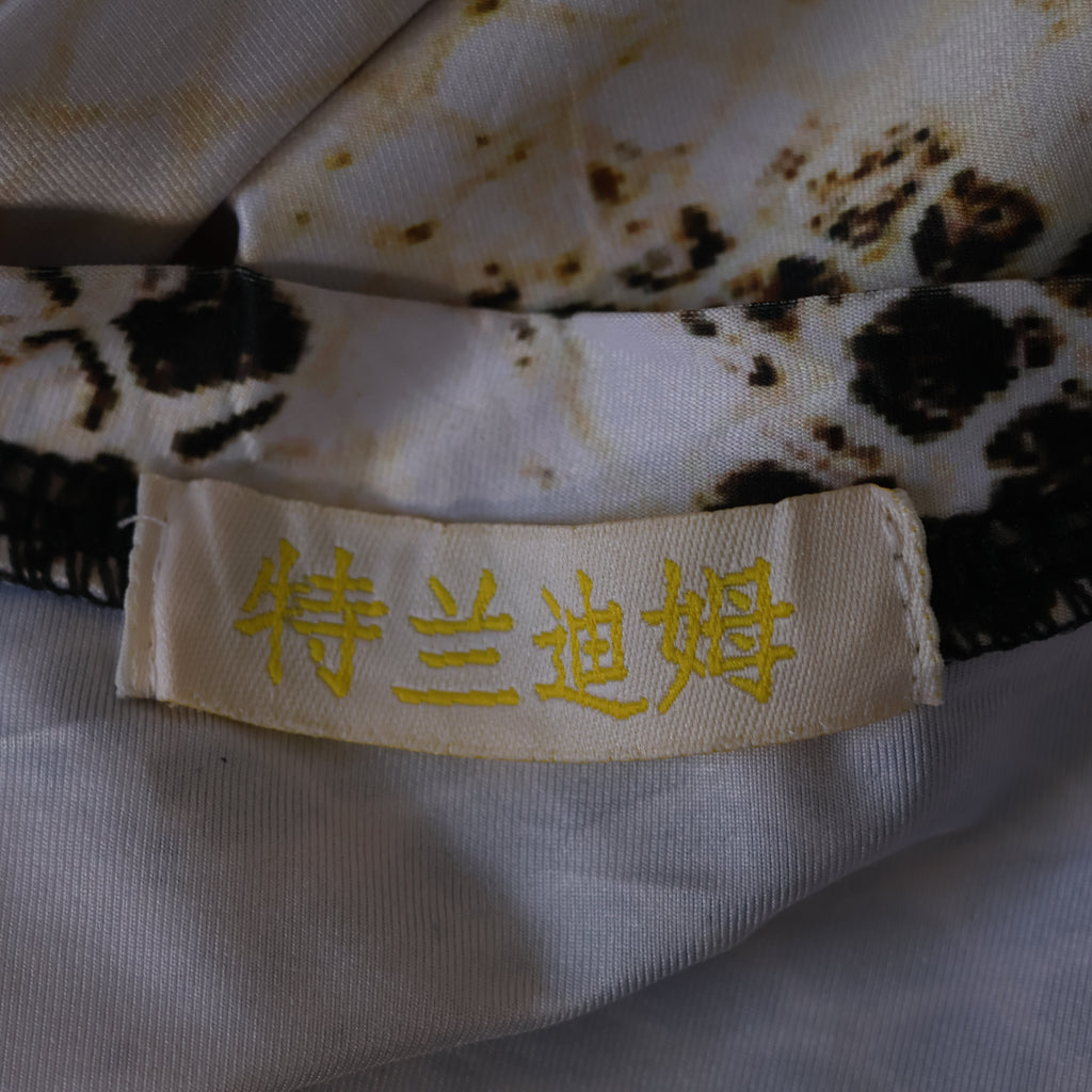 Men’s Snakeskin Pattern Tee - Chanel Logo Print - Size L