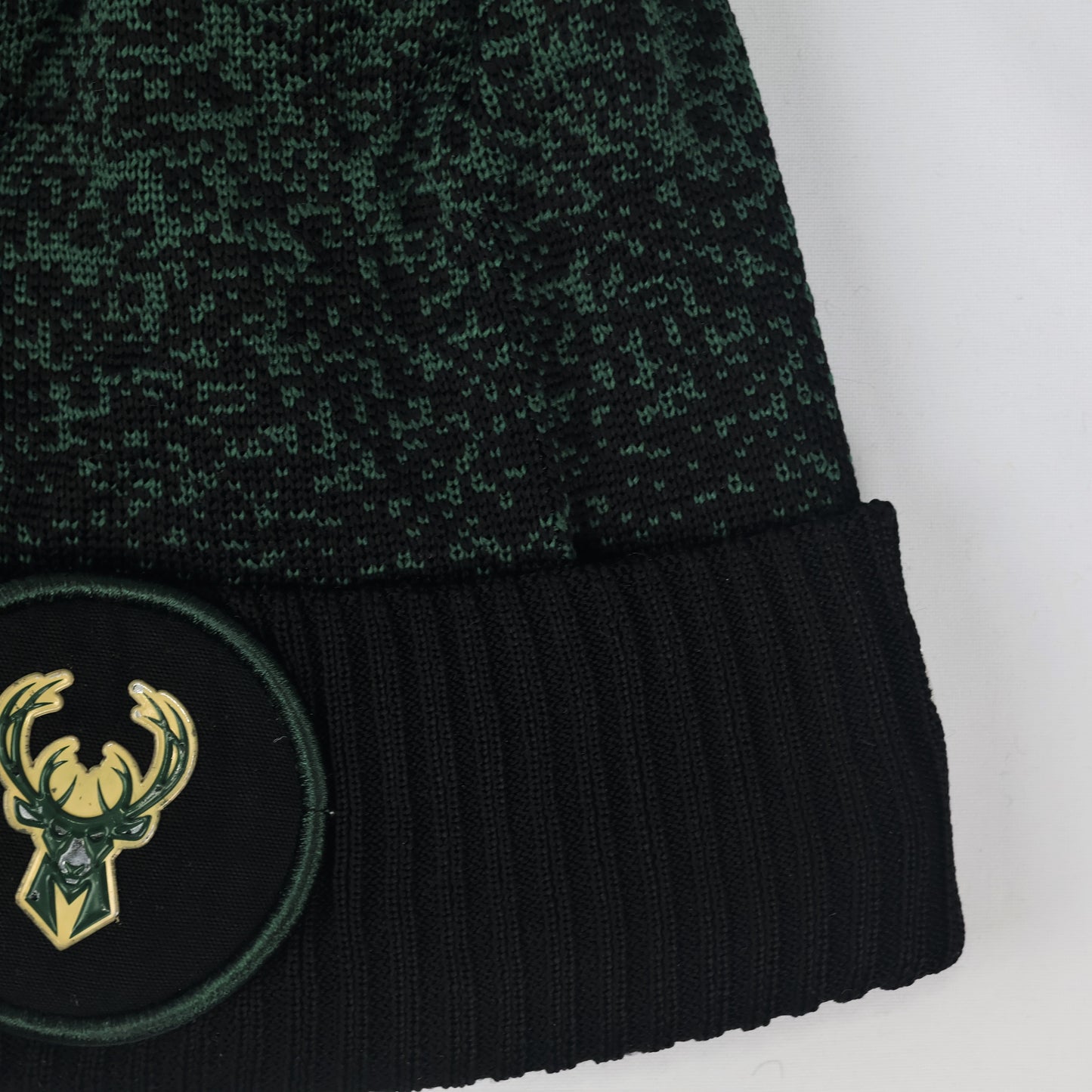 New Era Youth Winter Beanie - Black Green shade Knit Hat (Kids Size)