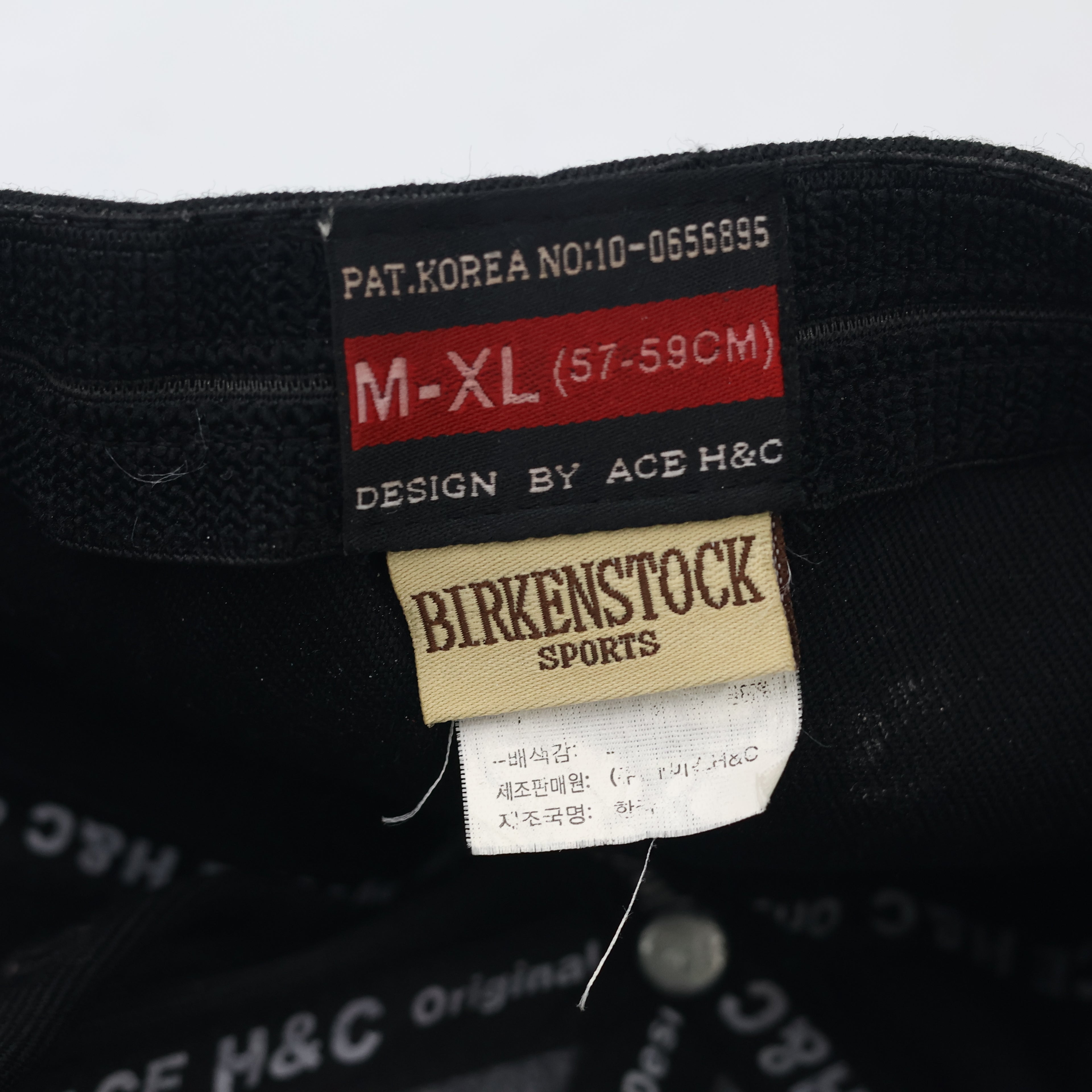 Vintage Birkenstock Sports Embroidered Black Thrifted Baseball Cap