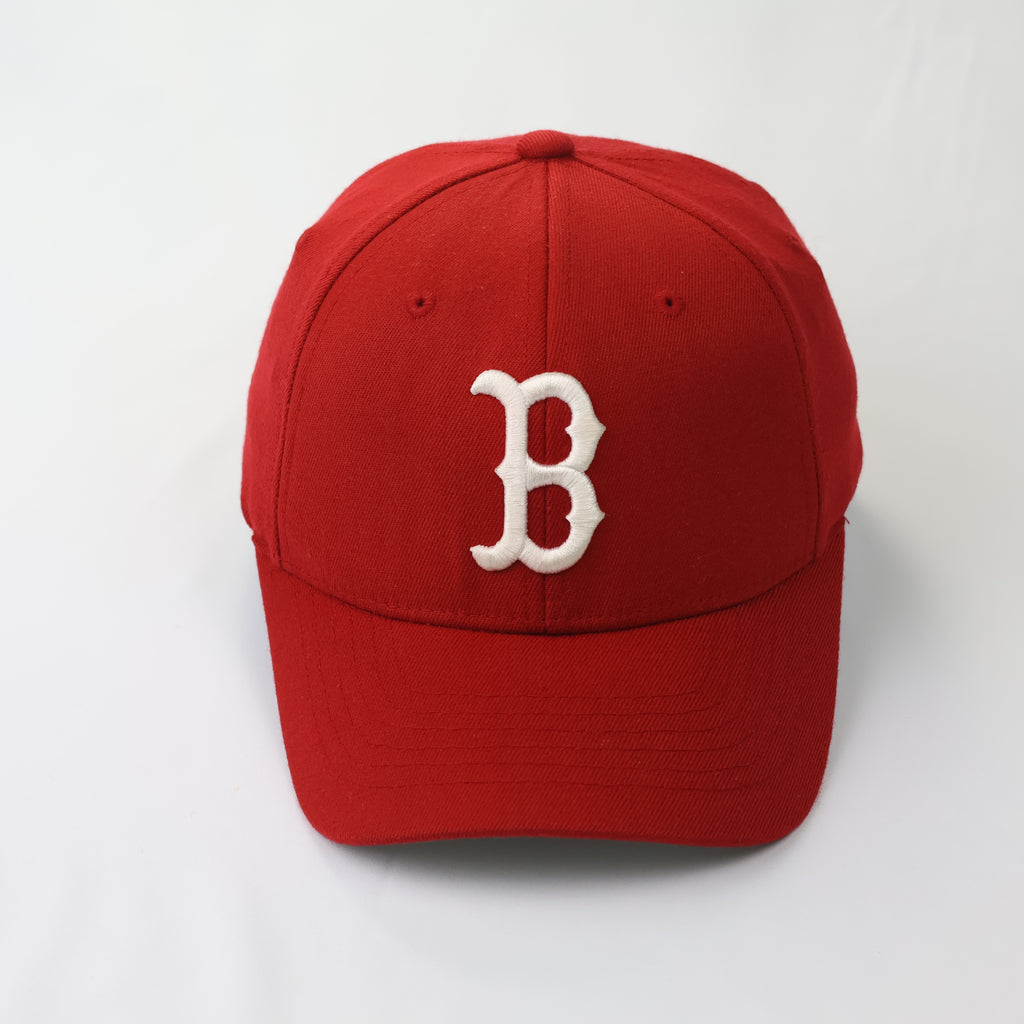 Vintage Boston Red Sox "B" Logo Red Thrifted Cap - MLB Licensed Headwear