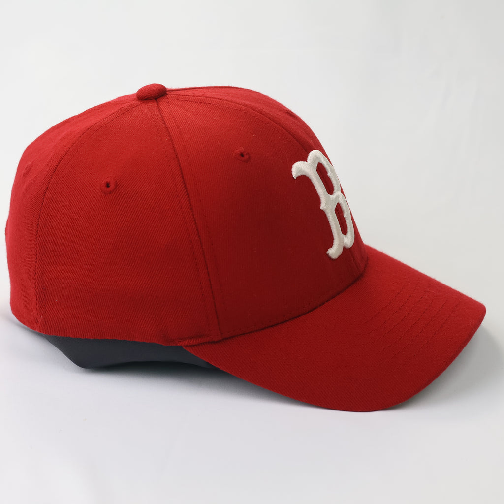 Vintage Boston Red Sox "B" Logo Red Thrifted Cap - MLB Licensed Headwear