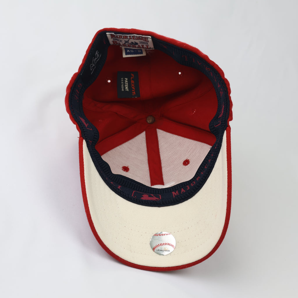 Vintage Boston Red Sox "B" Logo Red Thrifted Cap - MLB Licensed Headwear