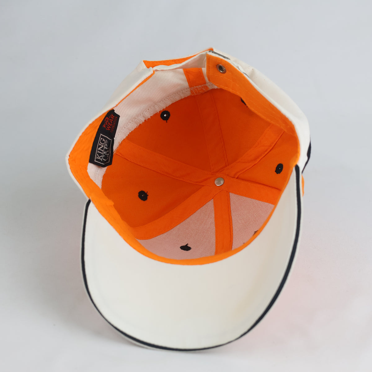 King Cap Asito Logo Orange Cotton Baseball Cap (Size 57–58 cm) | 10842