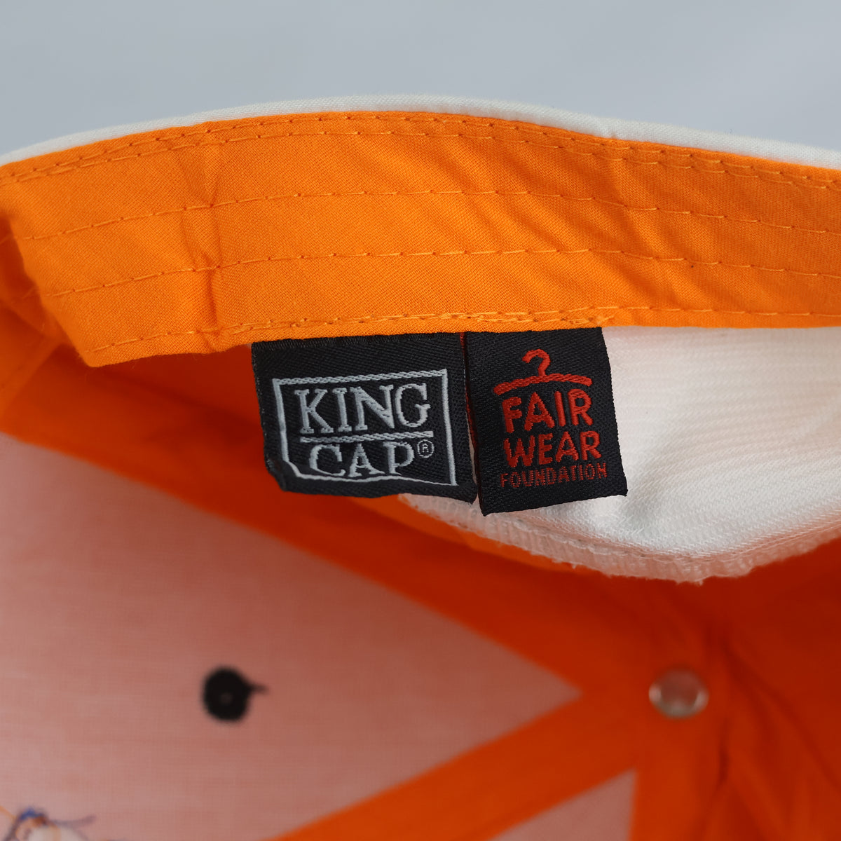 King Cap Asito Logo Orange Cotton Baseball Cap (Size 57–58 cm) | 10842