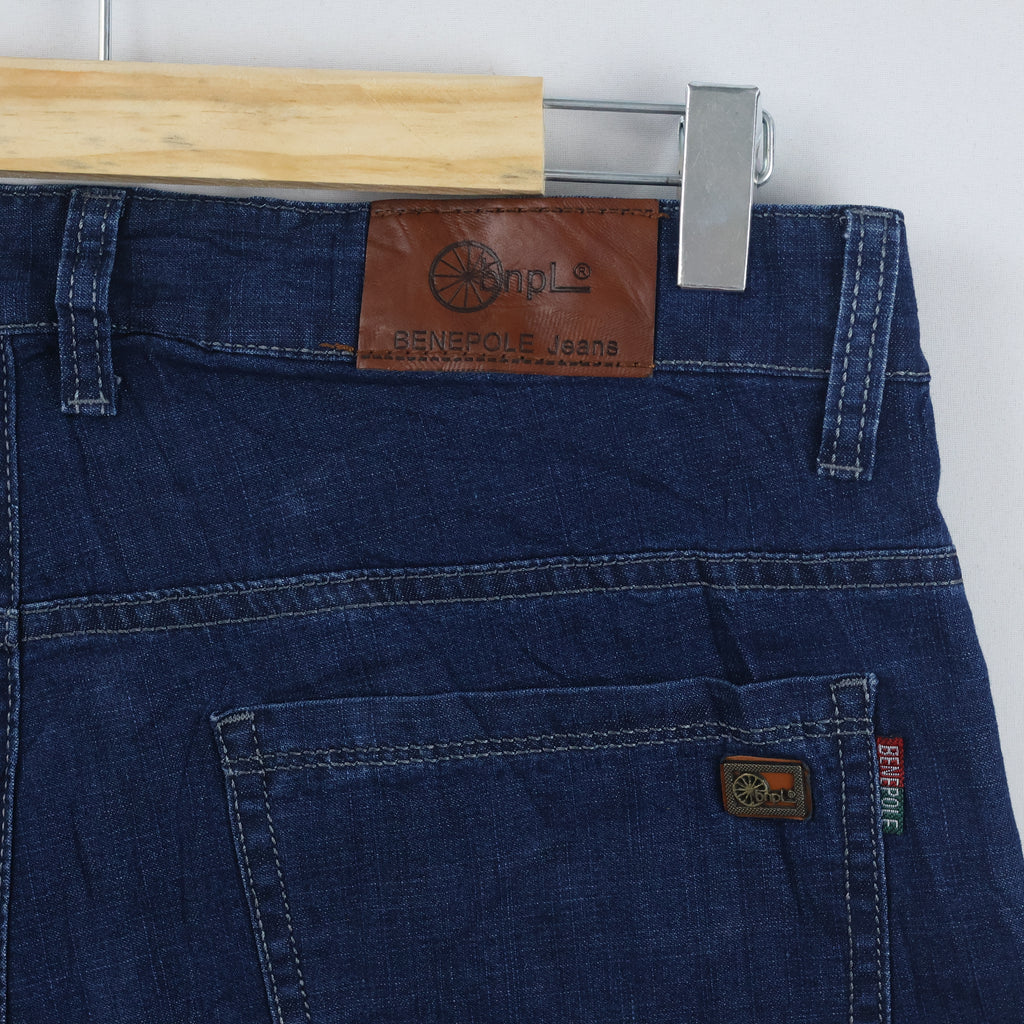 Men's Benepole Blue Denim Jeans - Thrifted 32 Waist/ J1070