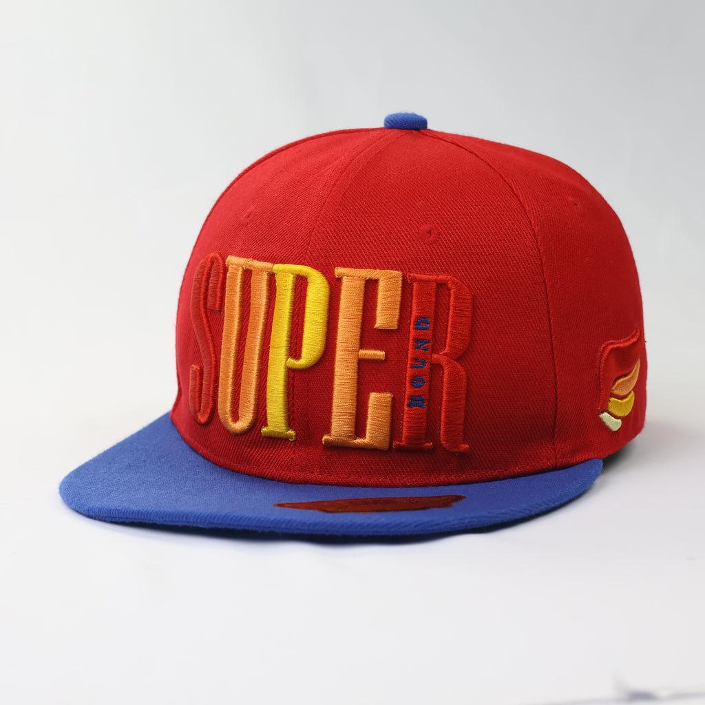Vintage SMB Super Massive Bound Thrifted Snapback Cap - Red & Blue
