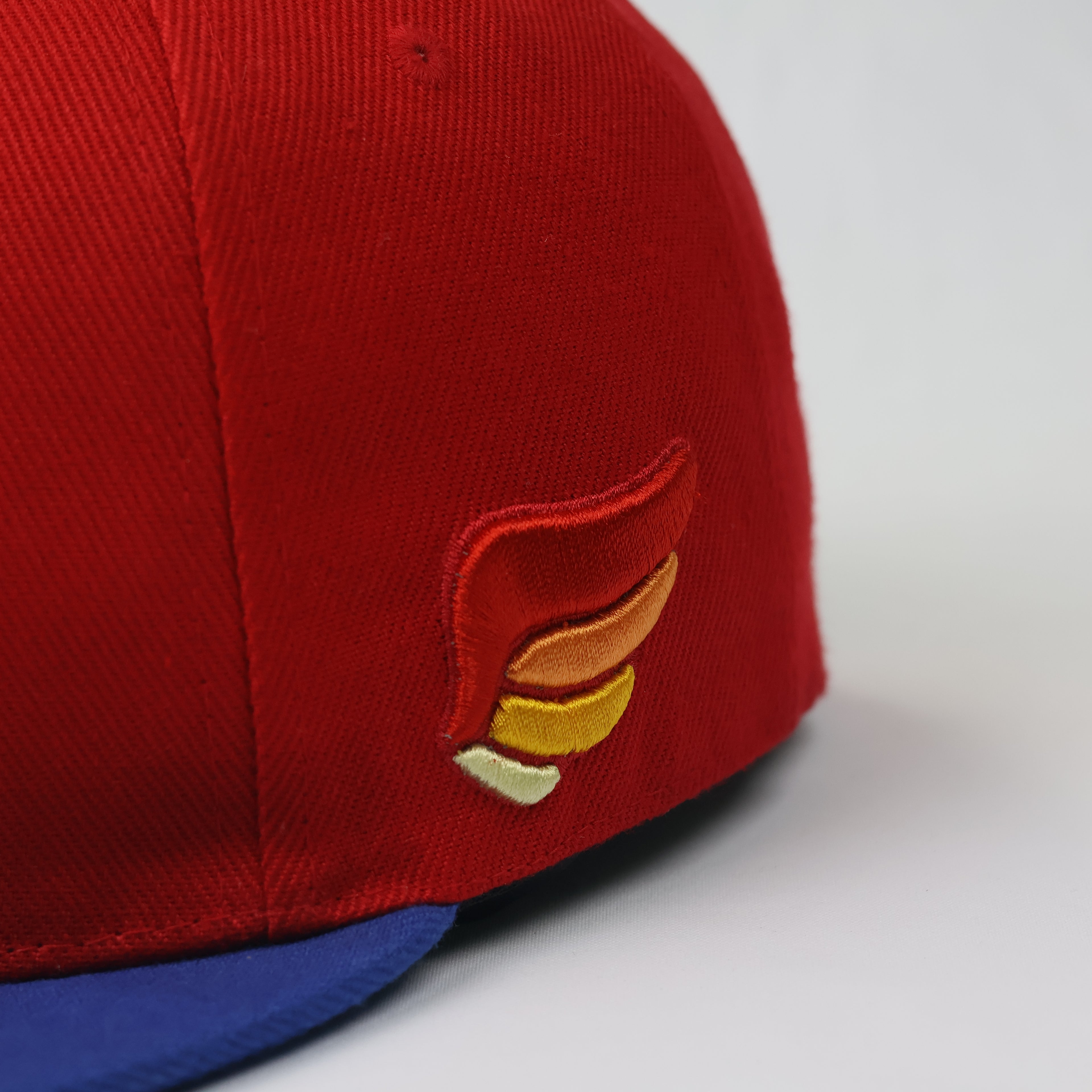 Vintage SMB Super Massive Bound Thrifted Snapback Cap - Red & Blue
