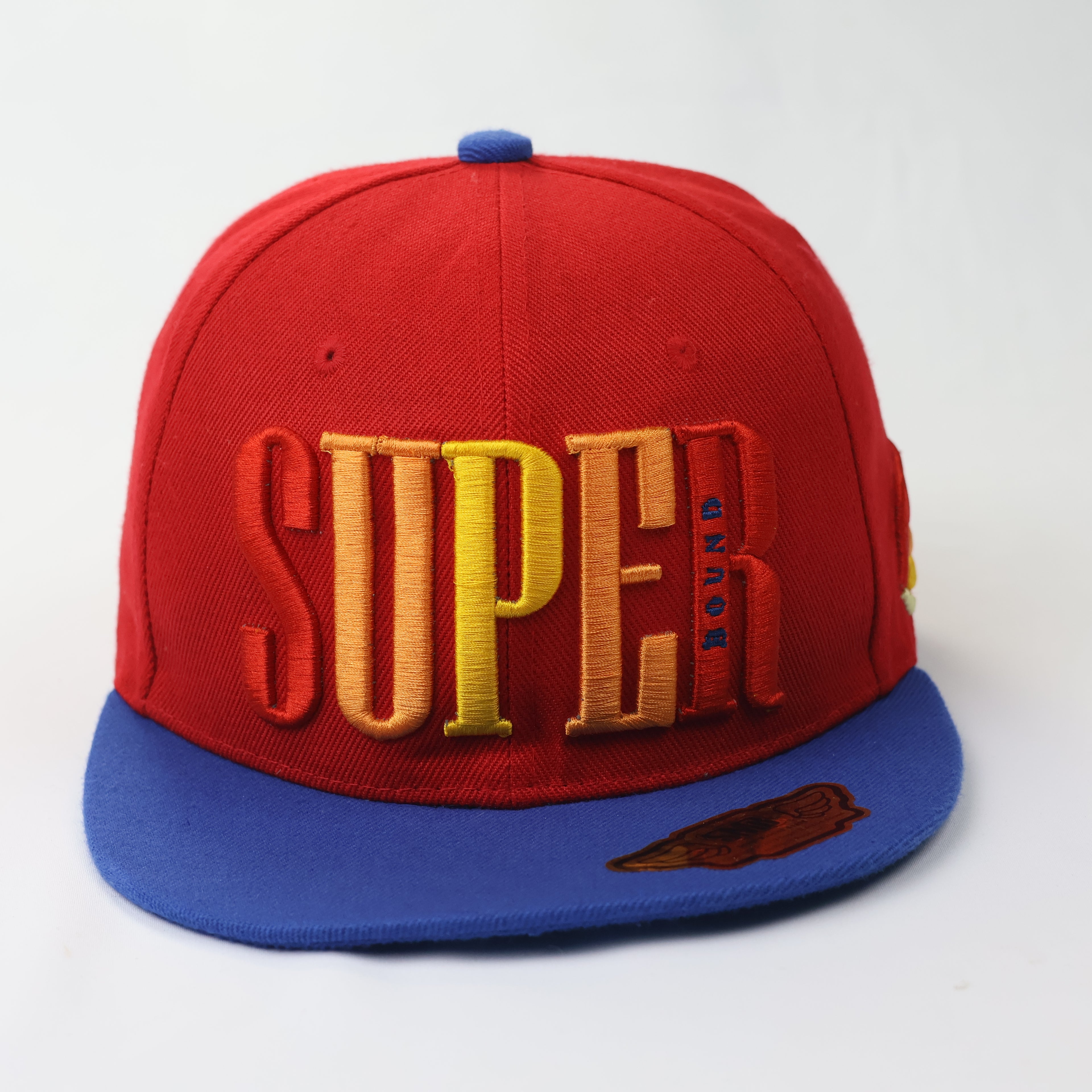 Vintage SMB Super Massive Bound Thrifted Snapback Cap - Red & Blue