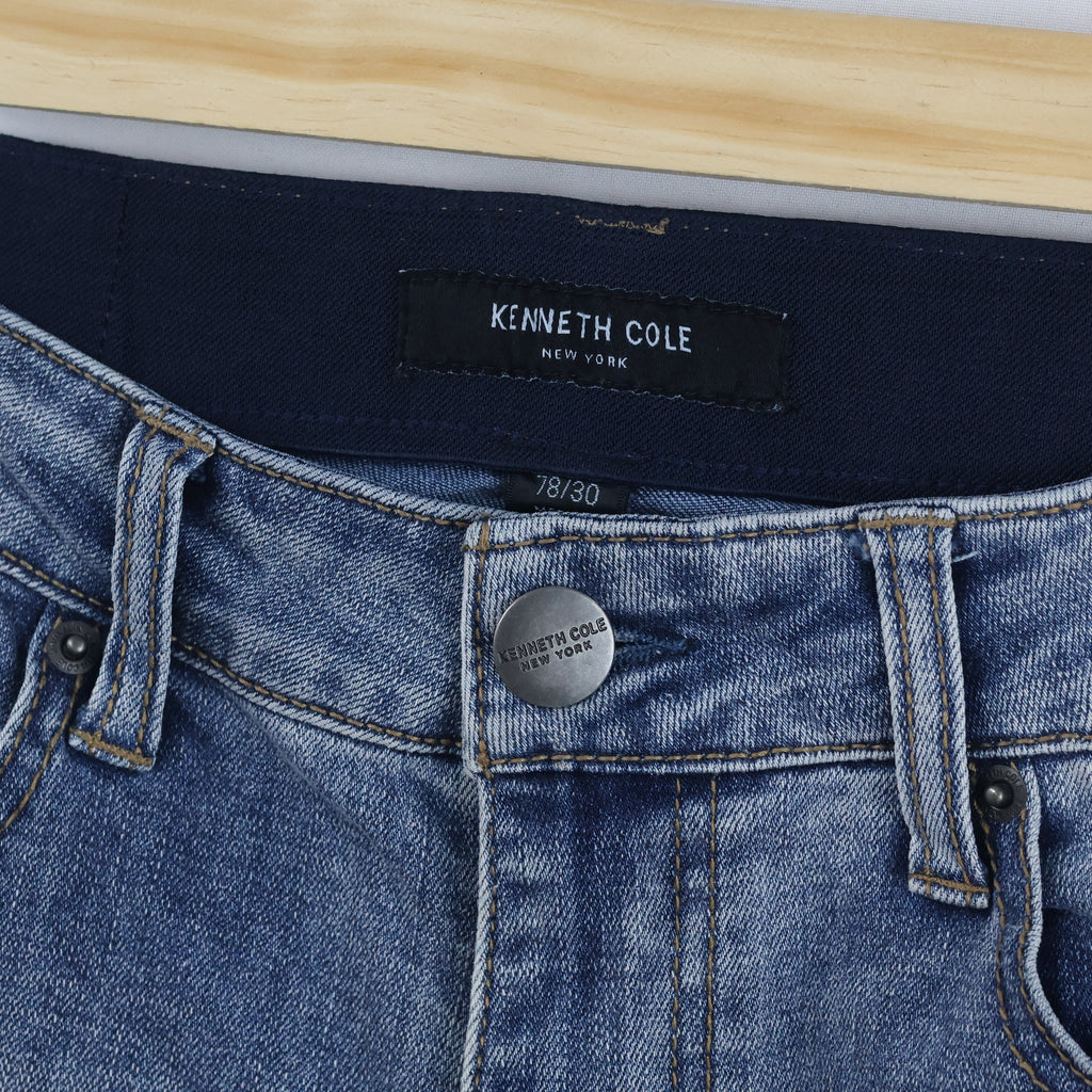 Thrifted Kenneth Cole Light Blue Denim Slim Fit Jeans 30 inches Waist/ J1069