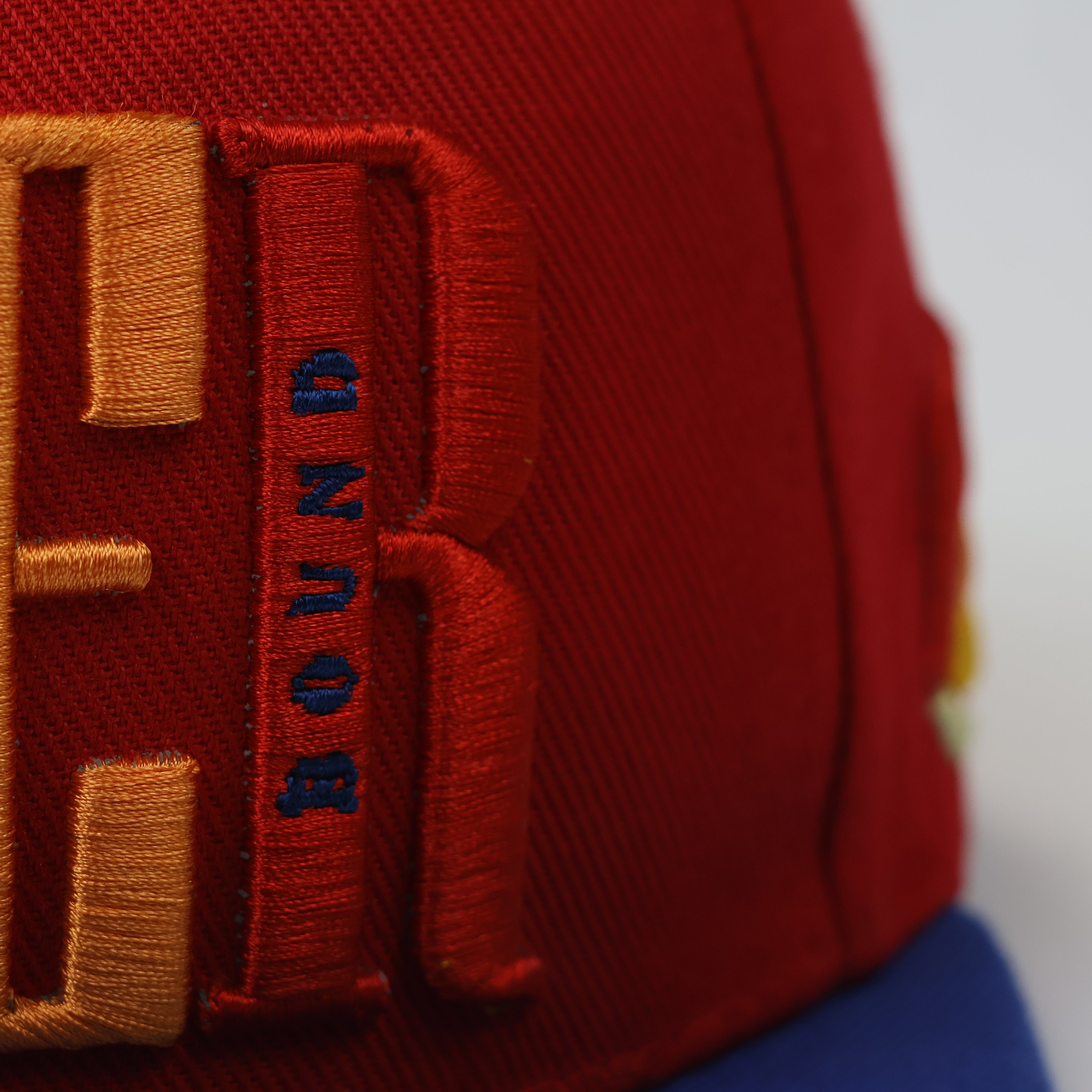 Vintage SMB Super Massive Bound Thrifted Snapback Cap - Red & Blue