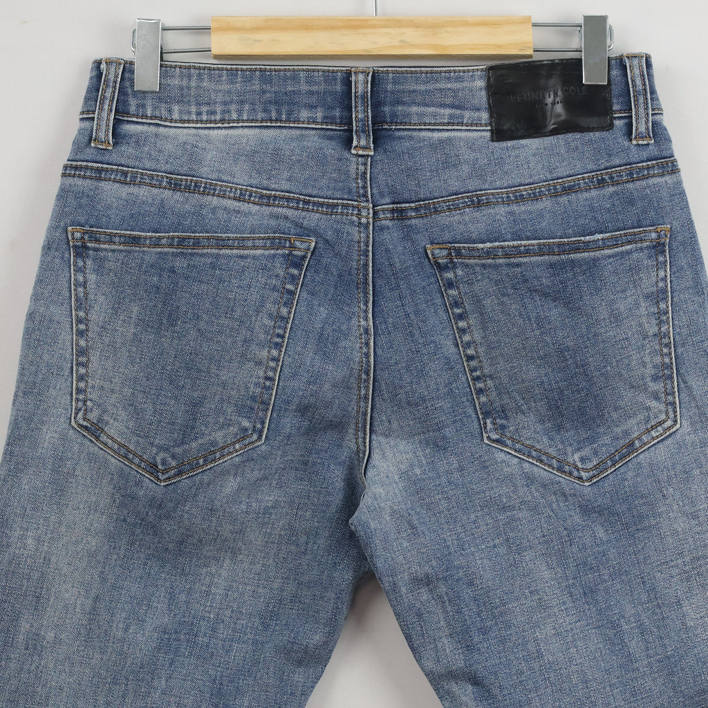 Thrifted Kenneth Cole Light Blue Denim Slim Fit Jeans 30 inches Waist/ J1069