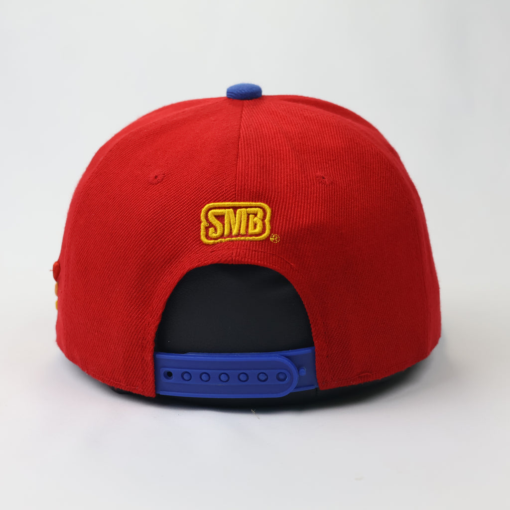 Vintage SMB Super Massive Bound Thrifted Snapback Cap - Red & Blue