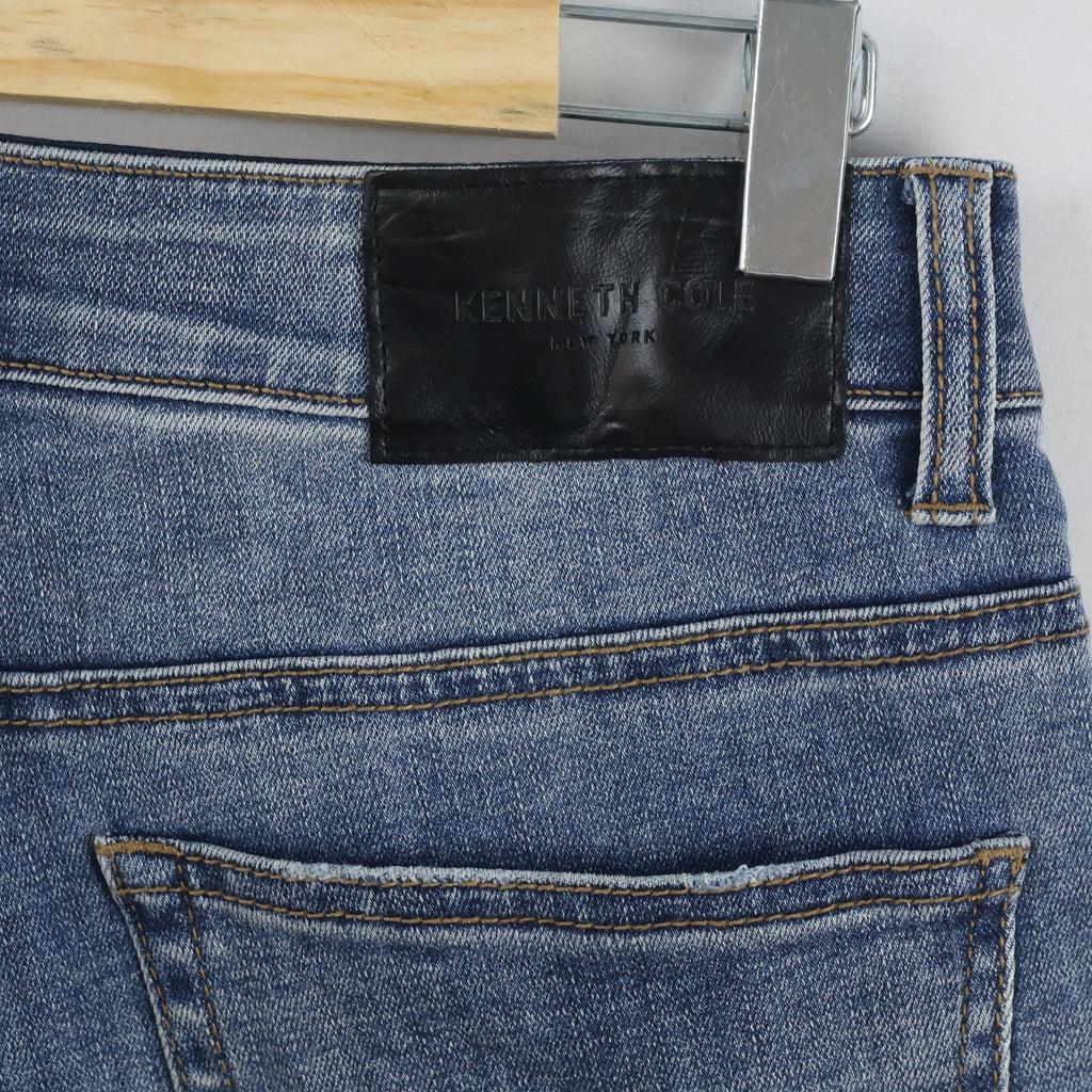 Thrifted Kenneth Cole Light Blue Denim Slim Fit Jeans 30 inches Waist/ J1069