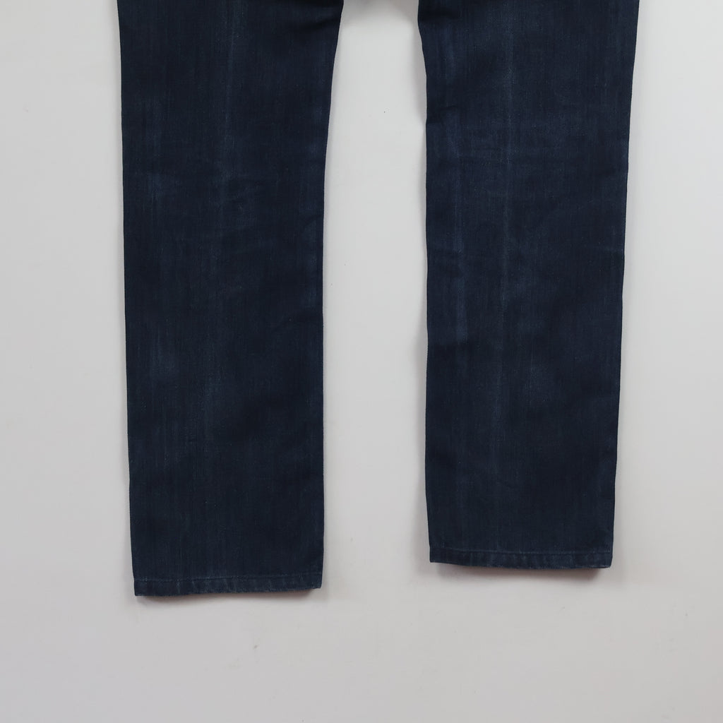 Thrifted Men's PLAC Jeans Dark Blue Slim Fit Denim_30 Waist/ J1067