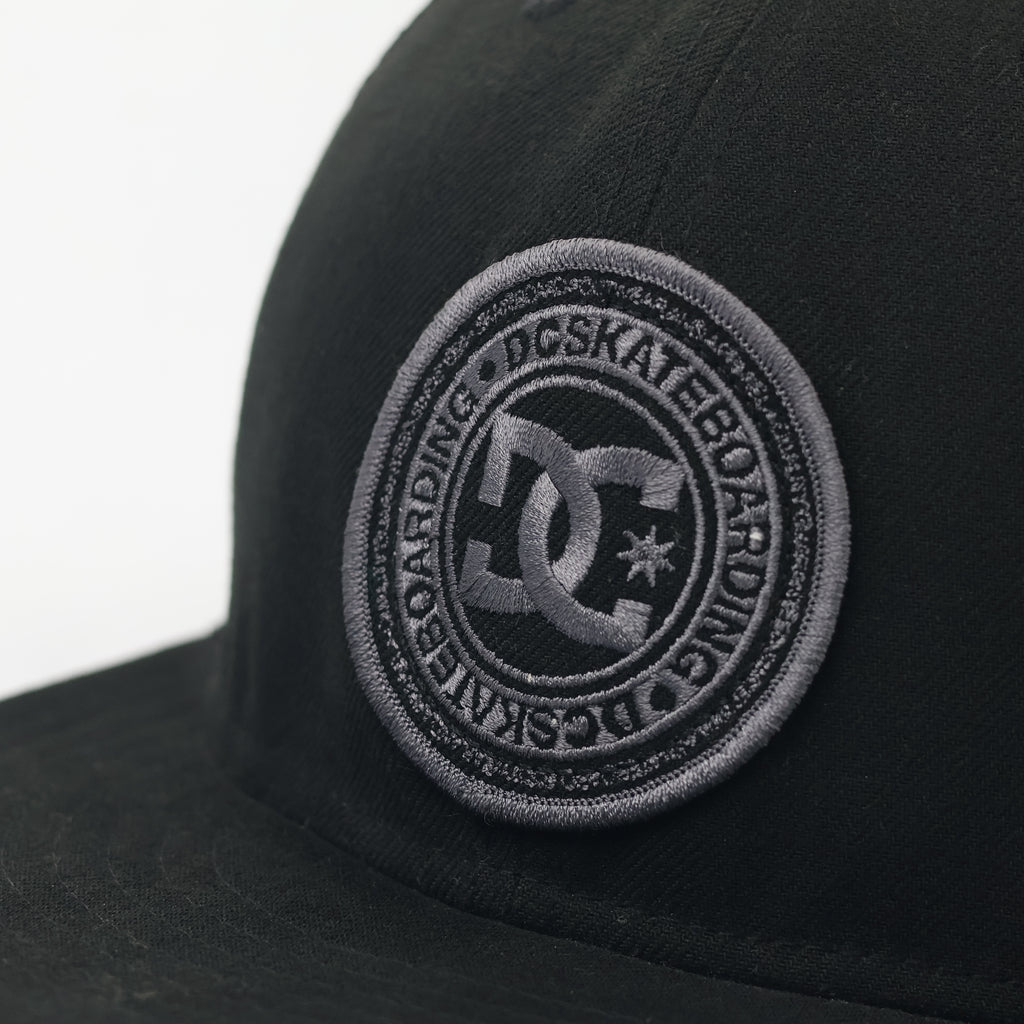 DC Shoes x New Era 59FIFTY Fitted Trucker Thrifted Hat - Black Skateboard Cap