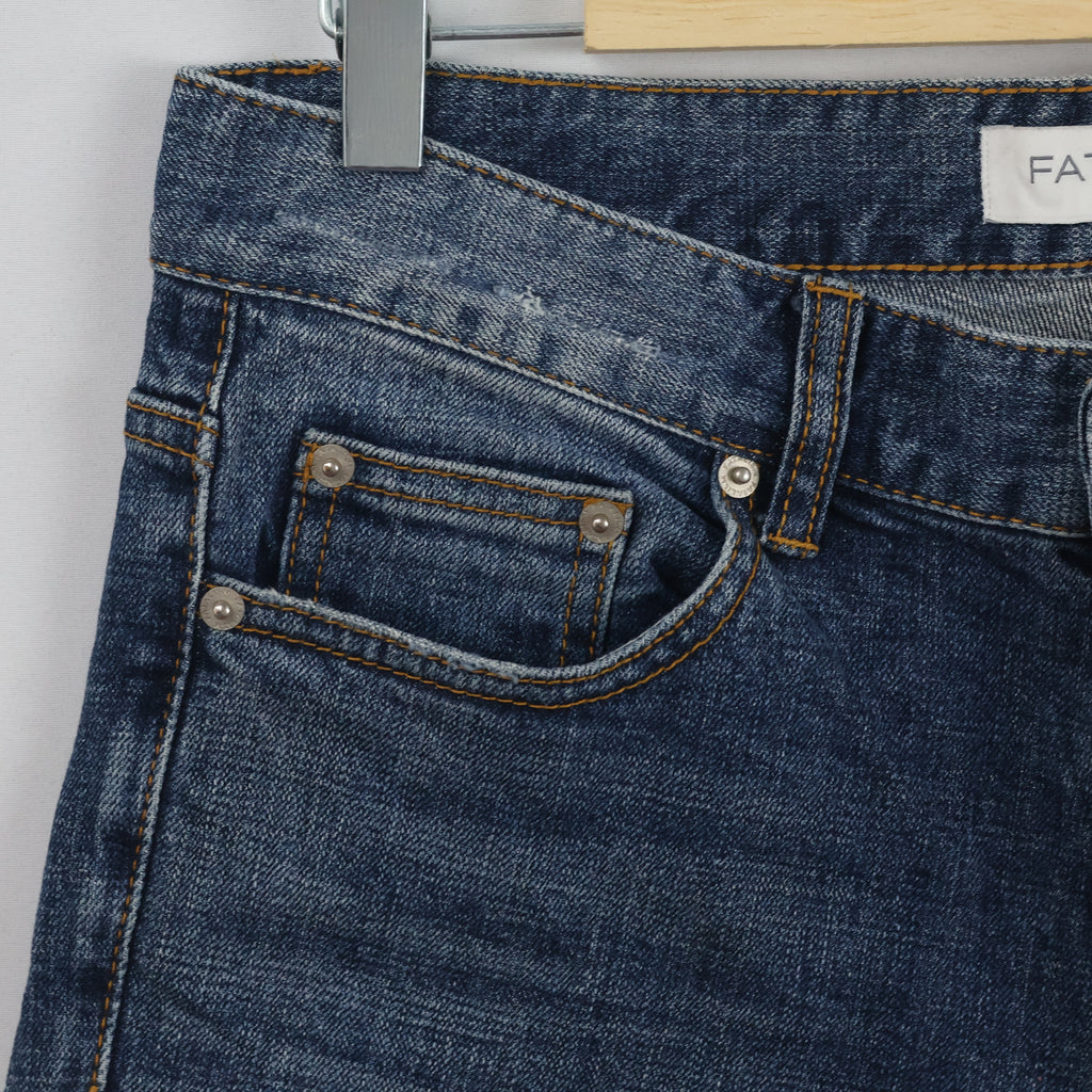 Thrifted FATALISM Signature Dark Wash Thrifted Jeans 30-32 Waist/ J1066