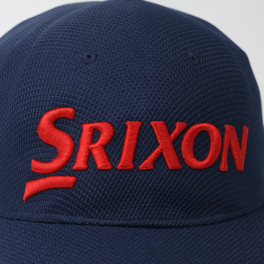 Srixon Golf "One Touch" Performance Thrifted Cap - Navy Blue & Red