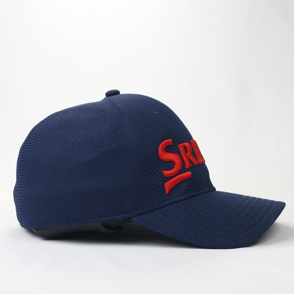 Srixon Golf "One Touch" Performance Thrifted Cap - Navy Blue & Red