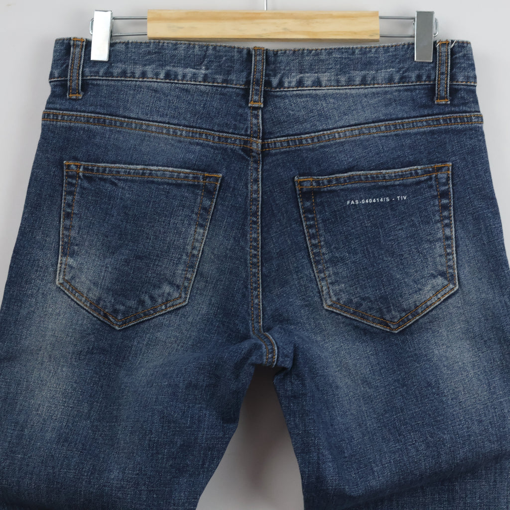Thrifted FATALISM Signature Dark Wash Thrifted Jeans 30-32 Waist/ J1066