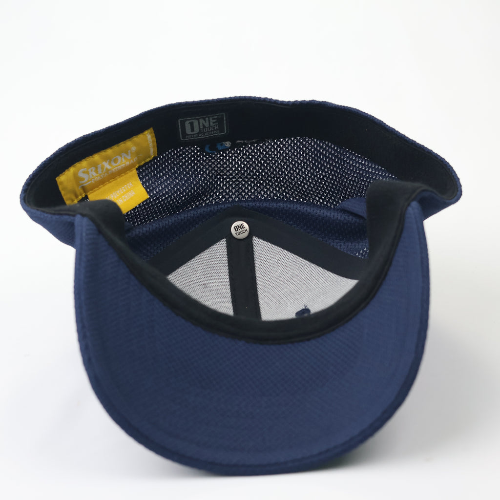 Srixon Golf "One Touch" Performance Thrifted Cap - Navy Blue & Red