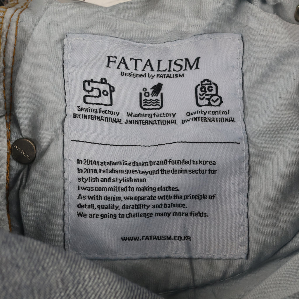 Thrifted FATALISM Signature Dark Wash Thrifted Jeans 30-32 Waist/ J1066