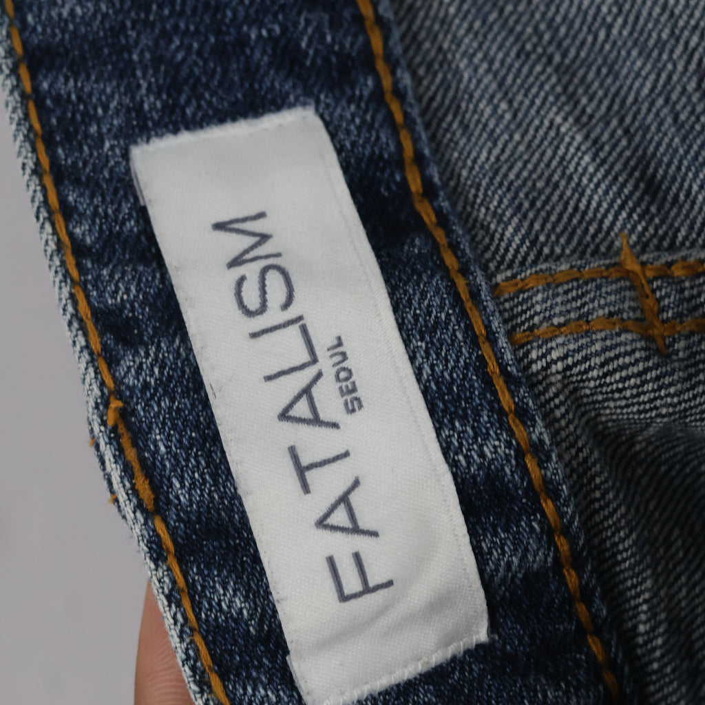 Thrifted FATALISM Signature Dark Wash Thrifted Jeans 30-32 Waist/ J1066