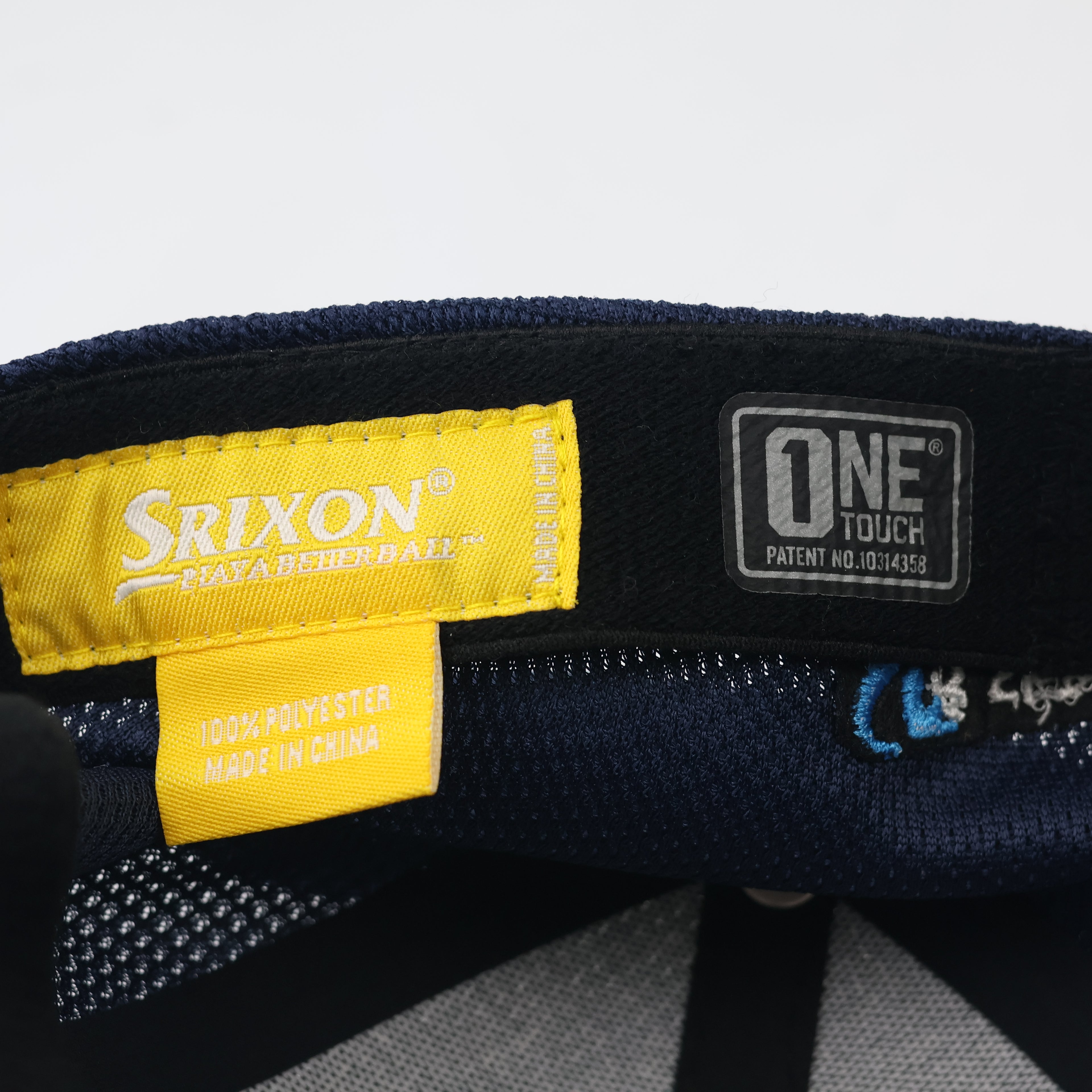 Srixon Golf "One Touch" Performance Thrifted Cap - Navy Blue & Red