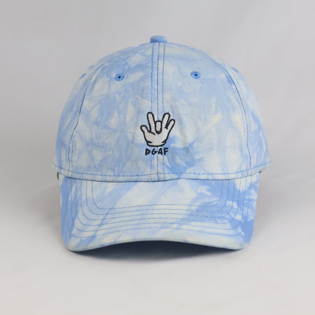 Thrifted The Dudes Tie-Dye Hand Graphic Cotton Dad Hat (Size 56–57 cm) | 10863