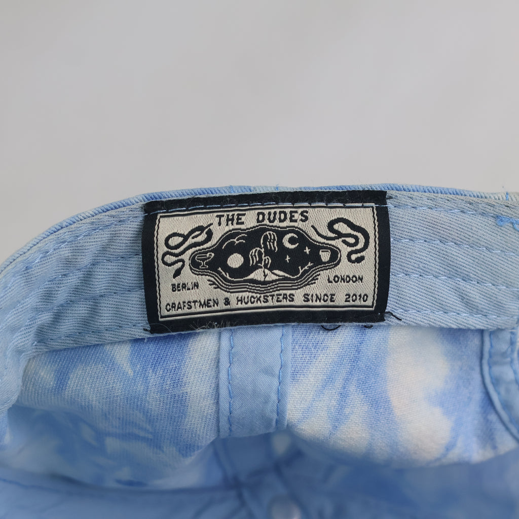 Thrifted The Dudes Tie-Dye Hand Graphic Cotton Dad Hat (Size 56–57 cm) | 10863